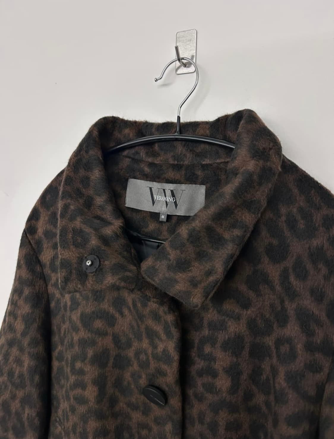 Vera Wang 하이넥 레오파드 자켓 상품이미지2