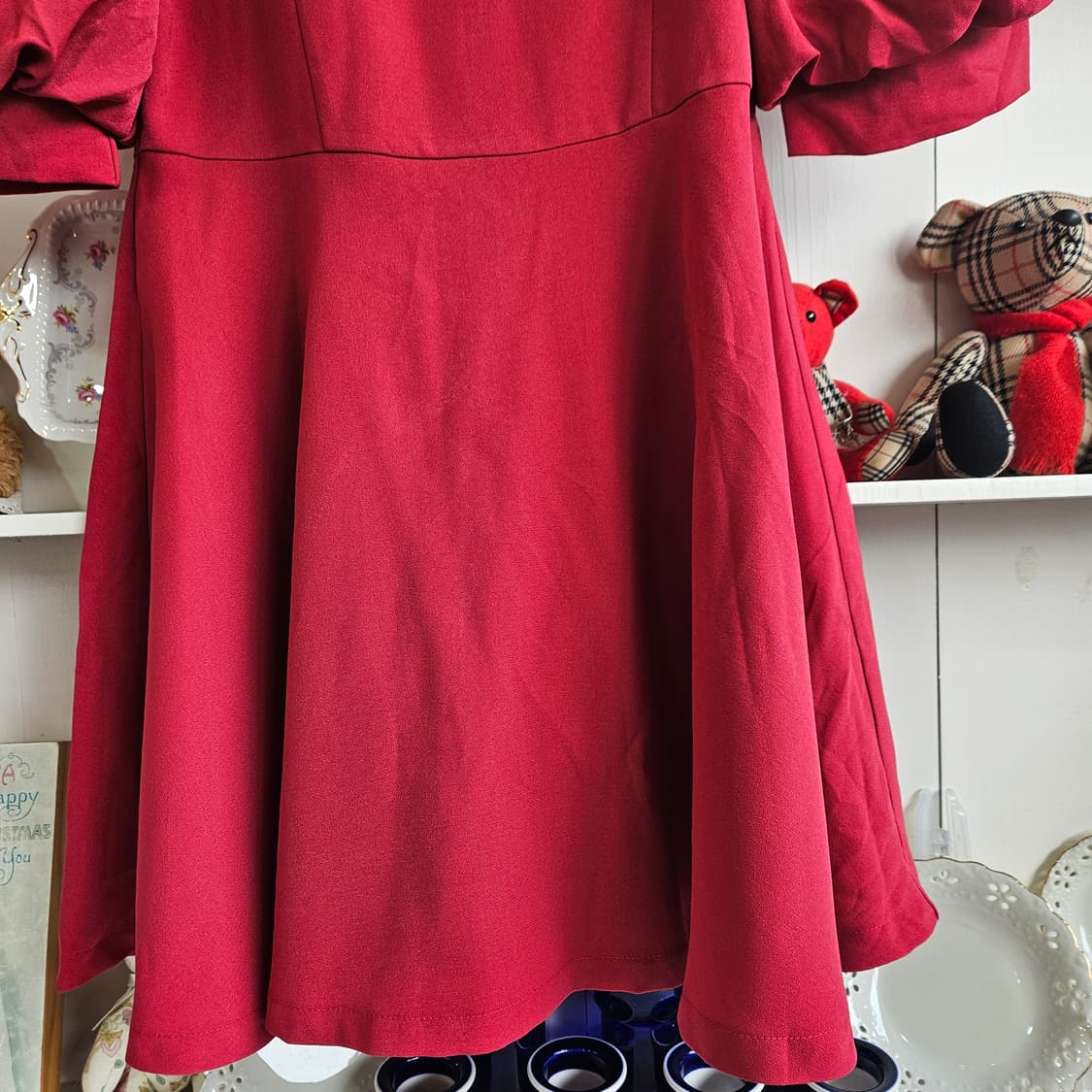 Honey Bunch 체리 리본 퍼프 원피스 상품이미지5