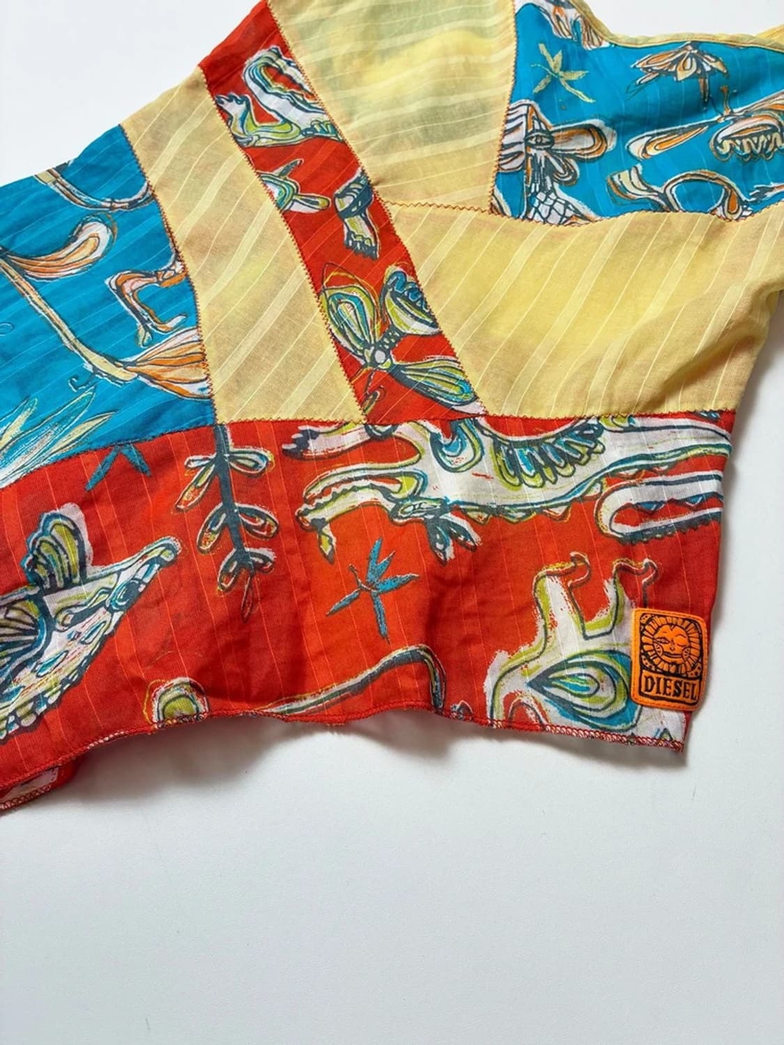 디젤 DIESEL 00's 배색 슬리브 리스 PN9040 상품이미지3