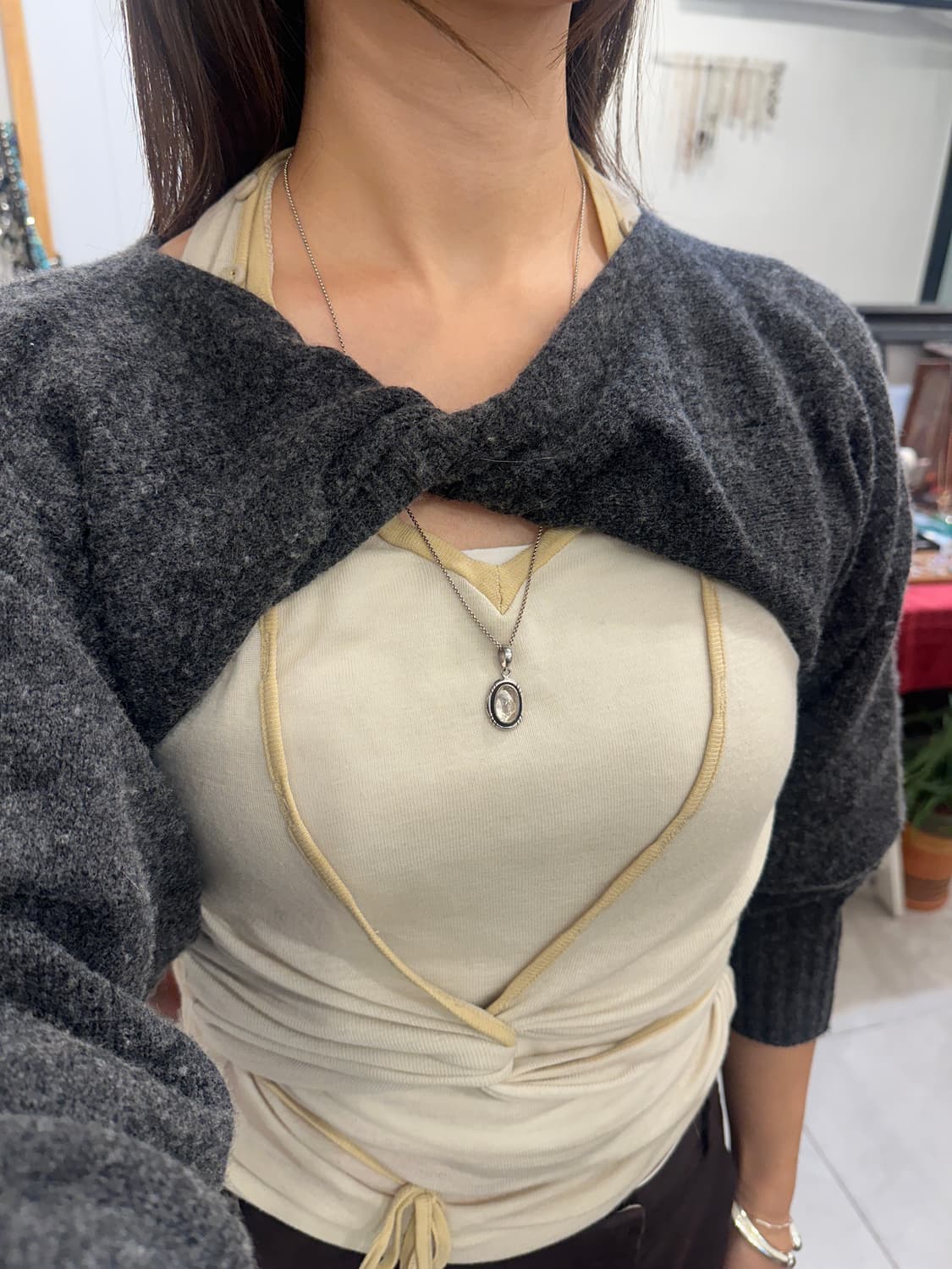  Vintage Quartz 925Silver Necklace 상품이미지4