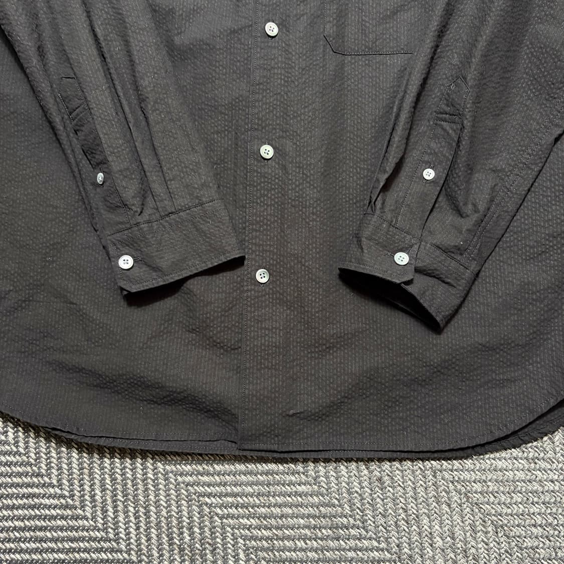 Beslow 블랙 긴팔 셔츠(S) 상품이미지4