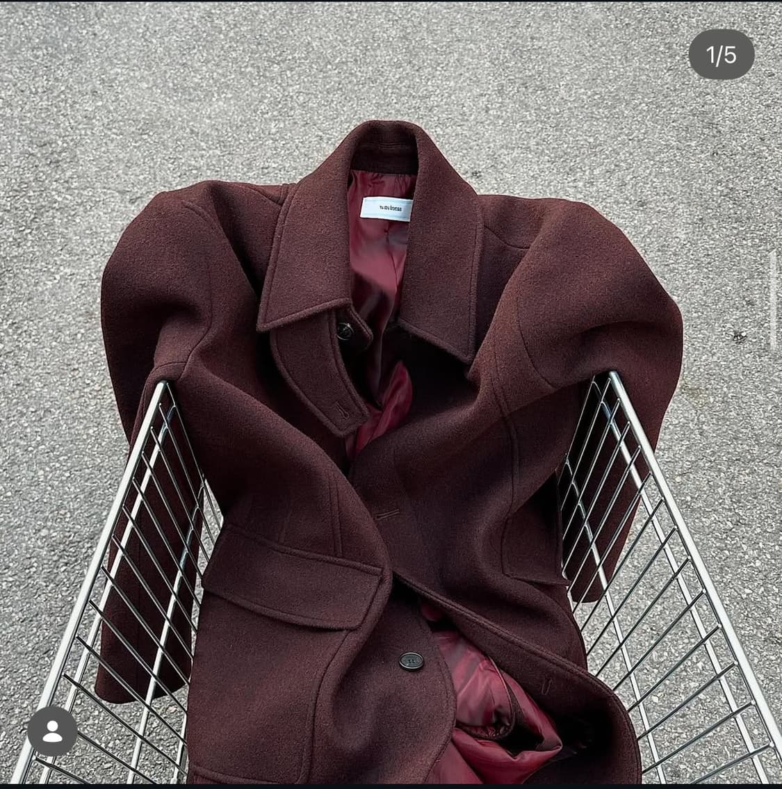 웨이비니스 버건디 코트 2 상품이미지2