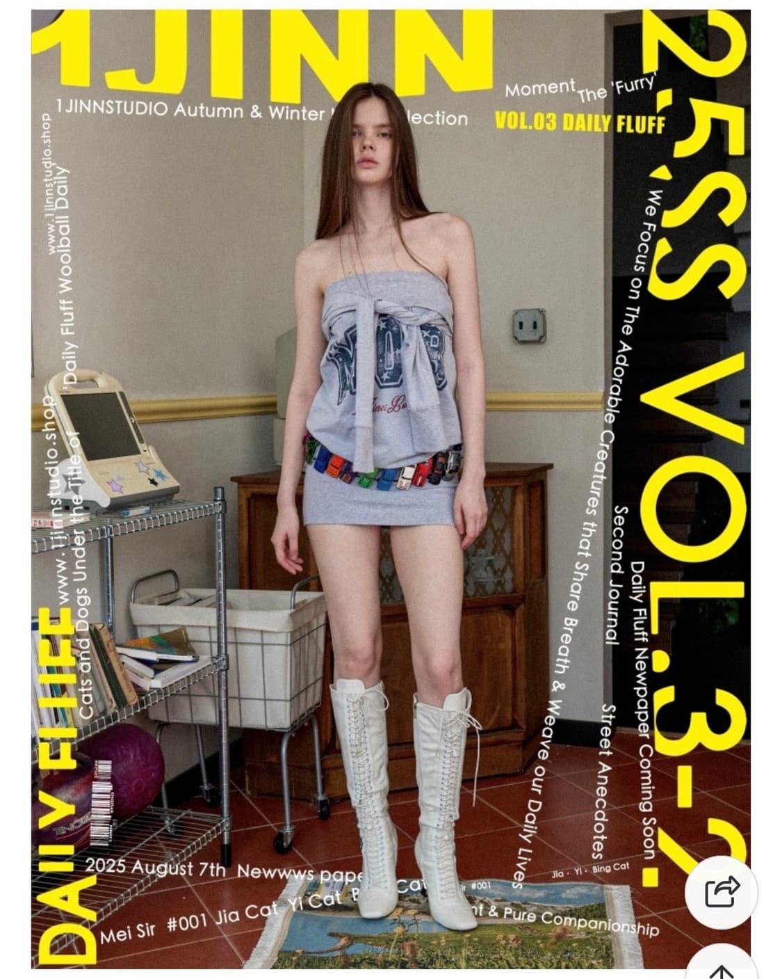 1JINNSTUDIO 원진스튜디오 오프숄더 원피스 네이비 상품이미지3