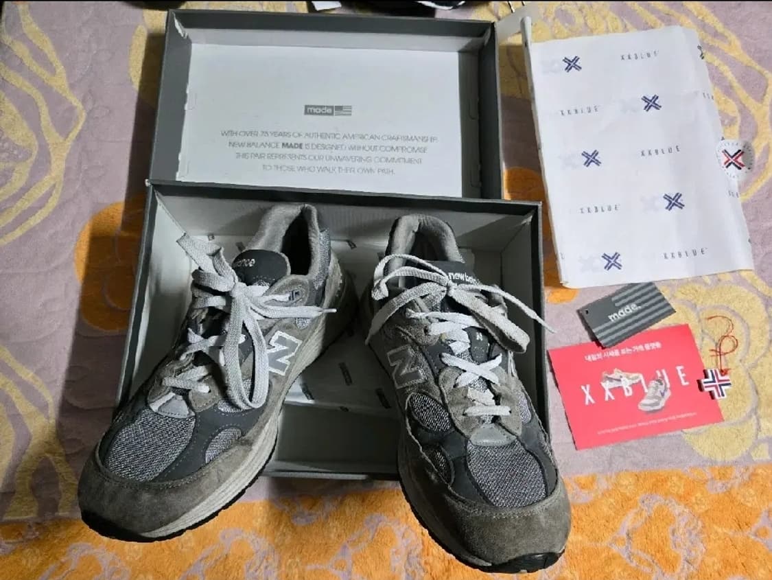 뉴발란스 992 그레이 285 D 스니커즈. 275~280 상품이미지2