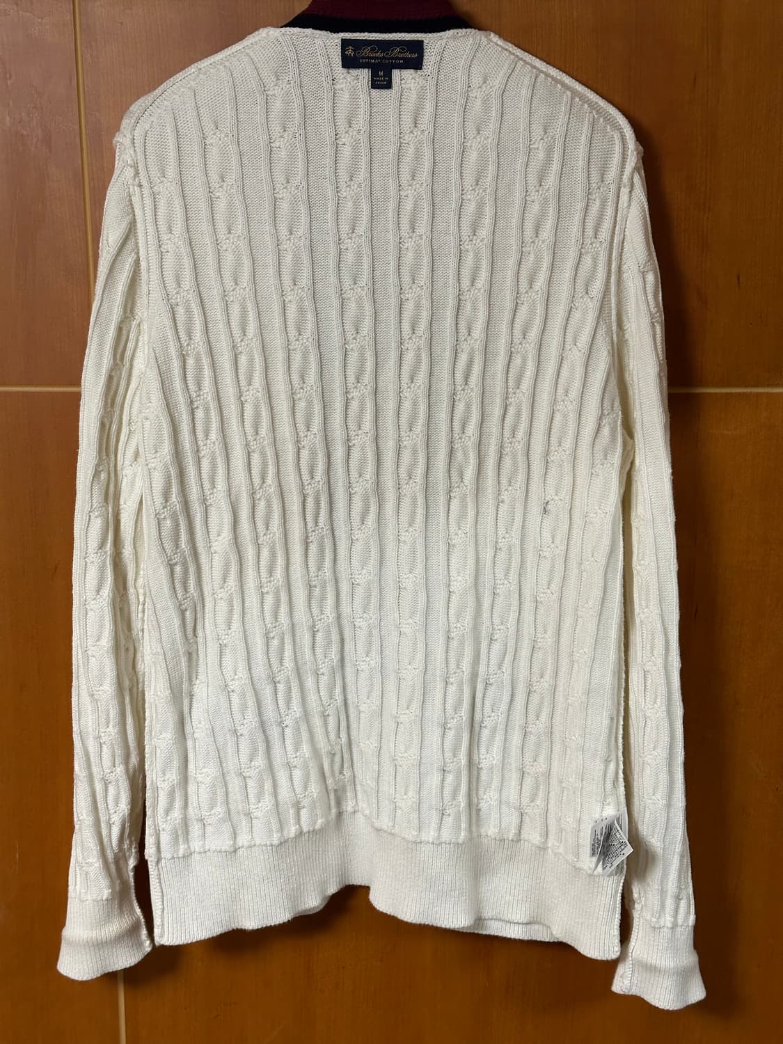 Supima cotton tennis cable cardigan 상품이미지7