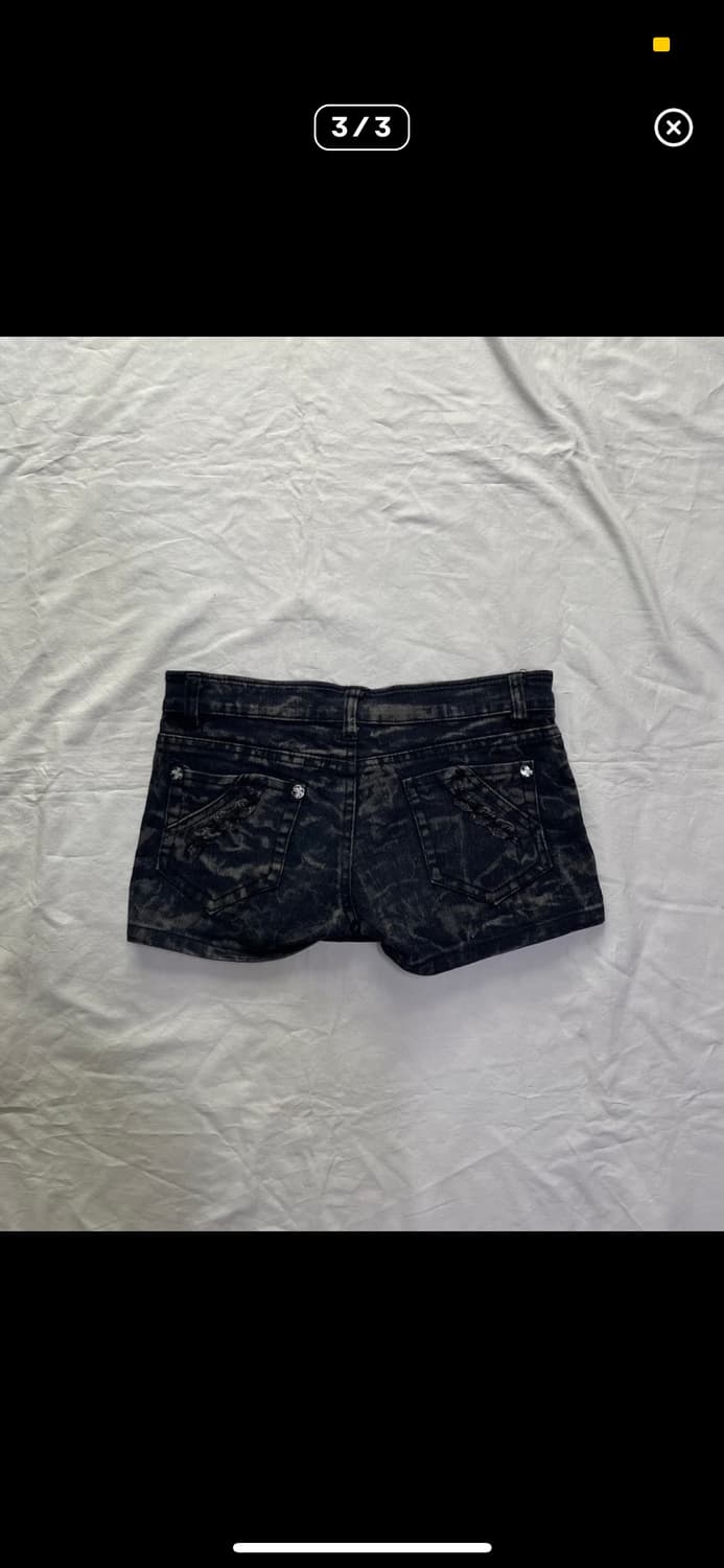 빈티지 큐빅 스컬 스커트 겸 반바지 상품이미지3