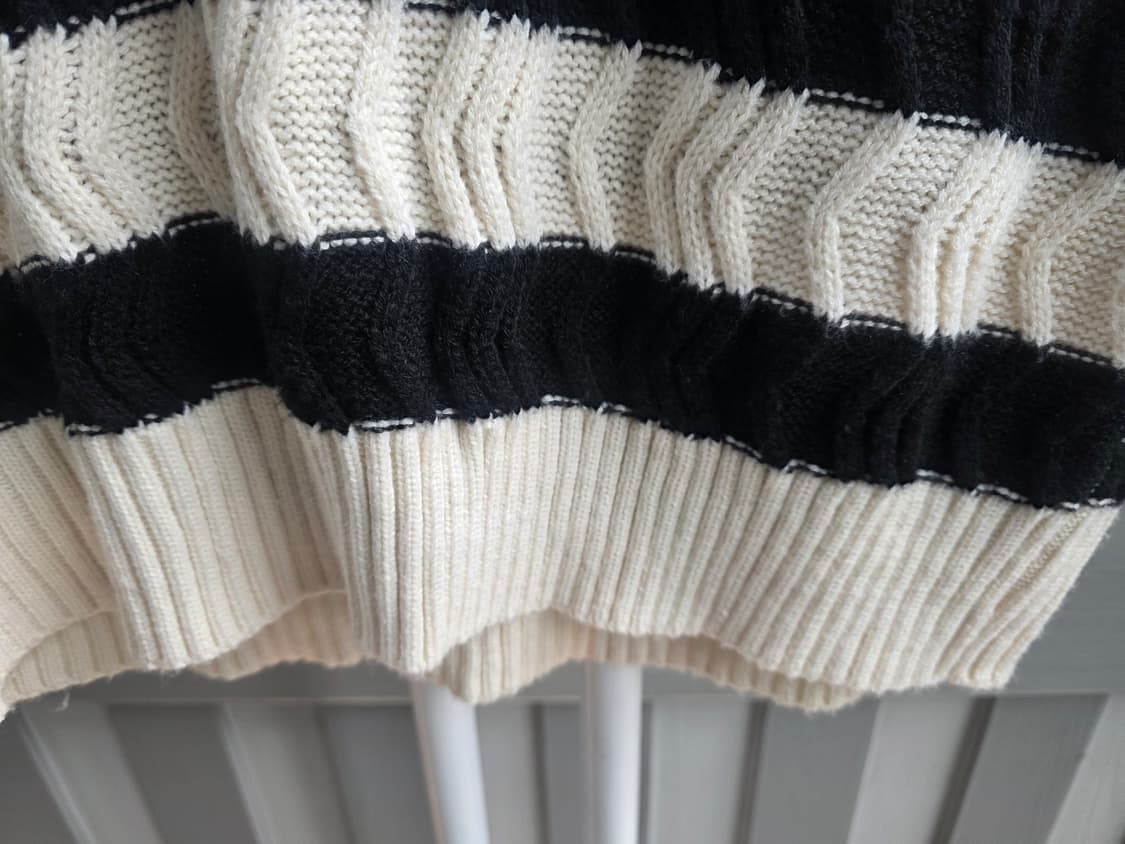 단가라 니트 조끼 상품이미지5