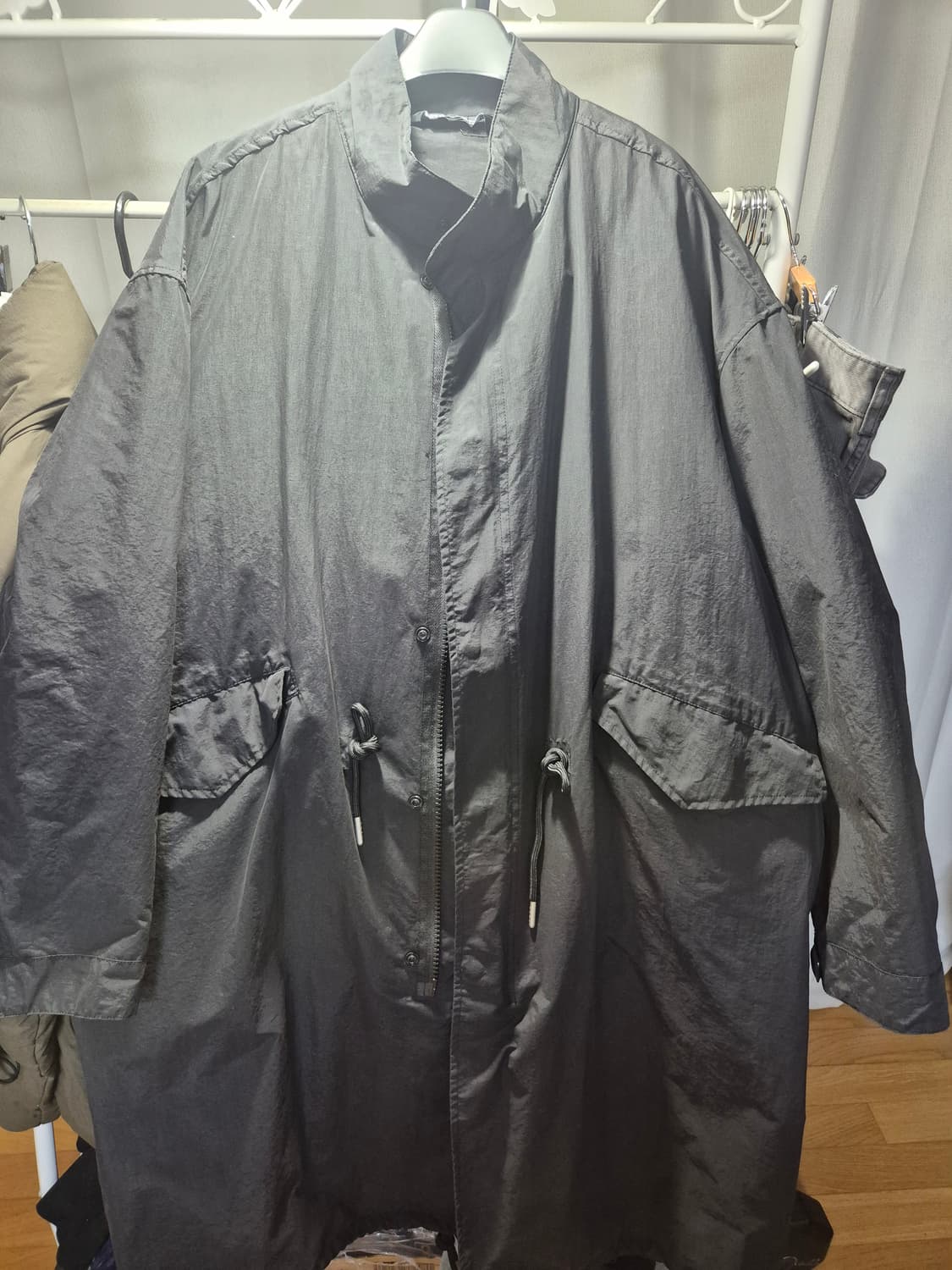 (XL) 오버사이즈 투인원 사파리 자켓 상품이미지2