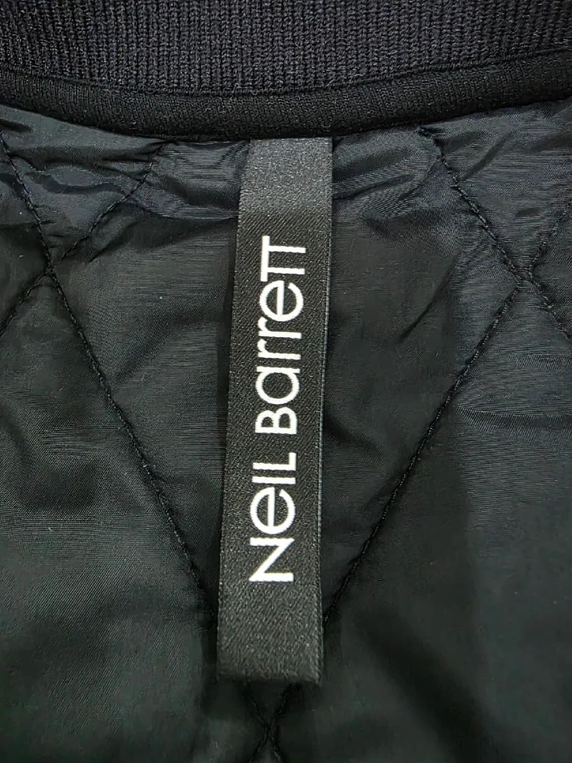 닐바렛 블랙 퀼팅 봄버 자켓 M 상품이미지7