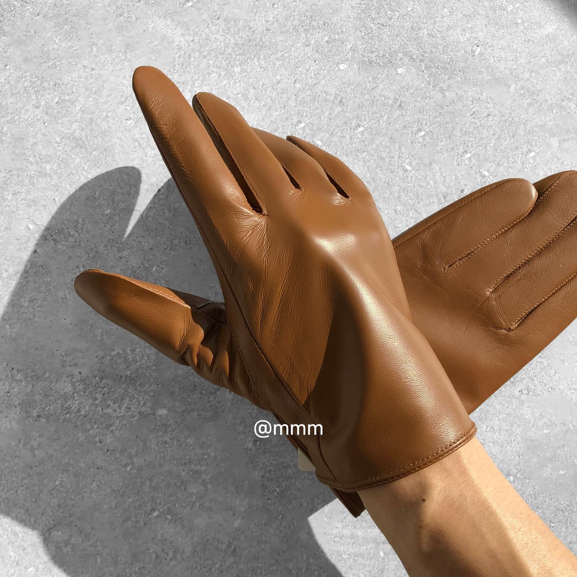 [Unisex] 램스킨 가죽 장갑 카멜 상품이미지1