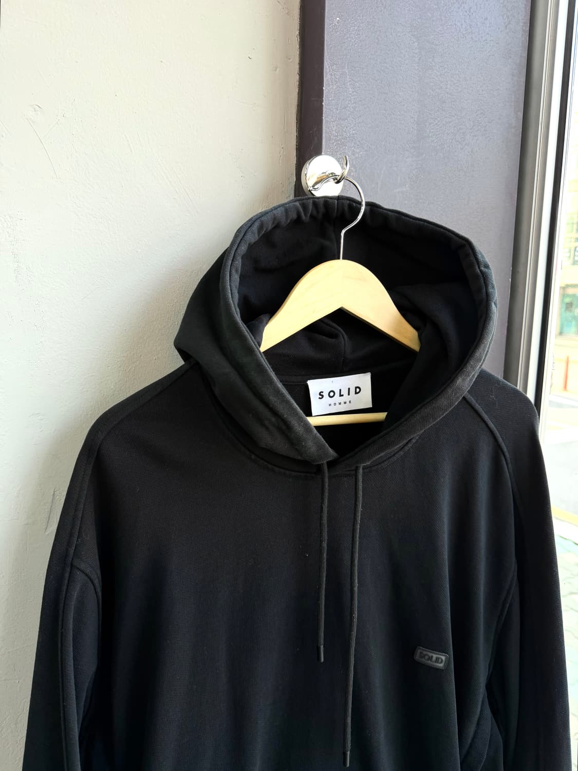 50/ 솔리드옴므 23-24FW 확장패널 후드티 상품이미지4