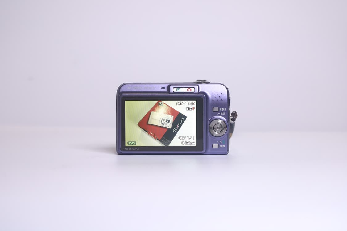 카시오 엑슬림 Z1050 블루 (액정 황변 현상 있음) 상품이미지7