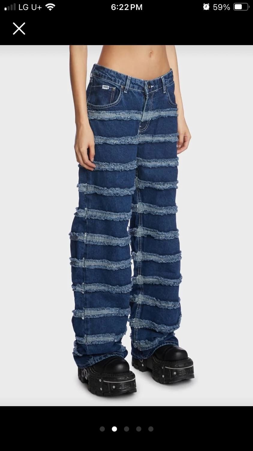 ragged priest 래그드프리스트 택달린 새거 청바지 상품이미지2