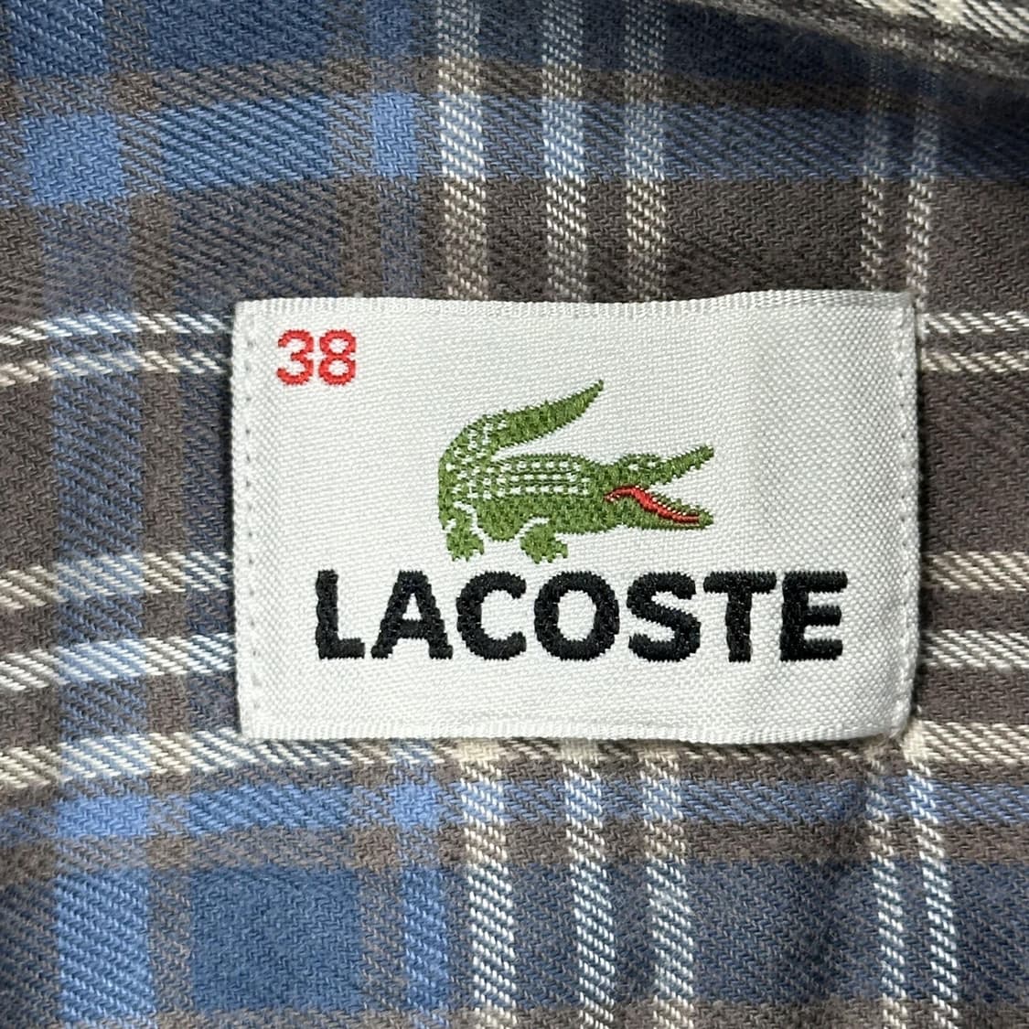 라코스테 크록 포켓 체크셔츠 (M) 상품이미지5