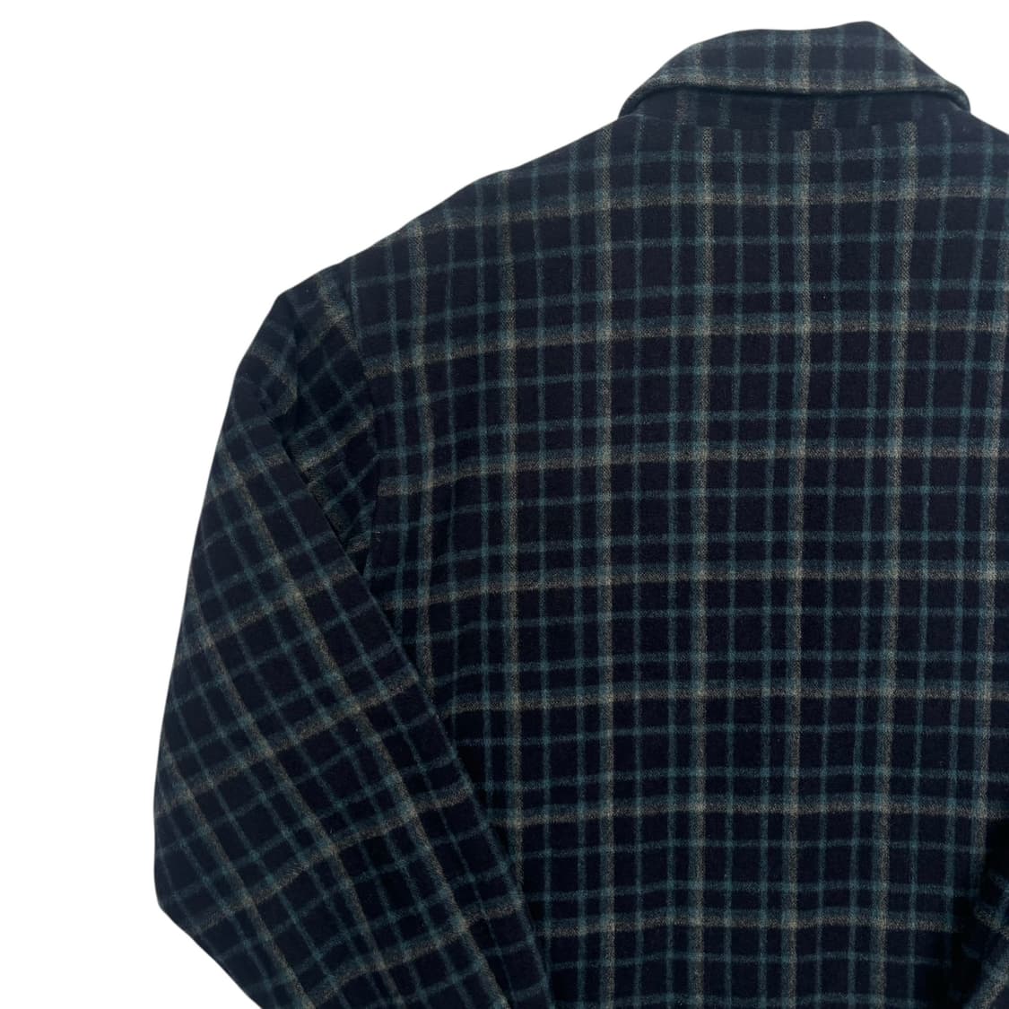 90s Lee 빈티지 그린 체크 울 자켓 XL 상품이미지5