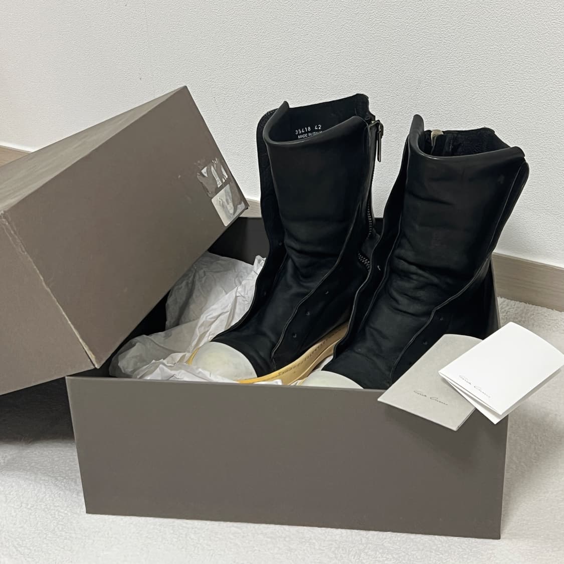 릭오웬스 14SS 롱라몬즈 부츠 블랙 LGEP 상품이미지6