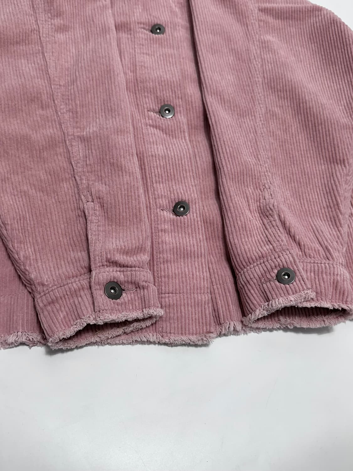 자라 ZARA 코듀로이 트러커 자켓 핑크 상품이미지5