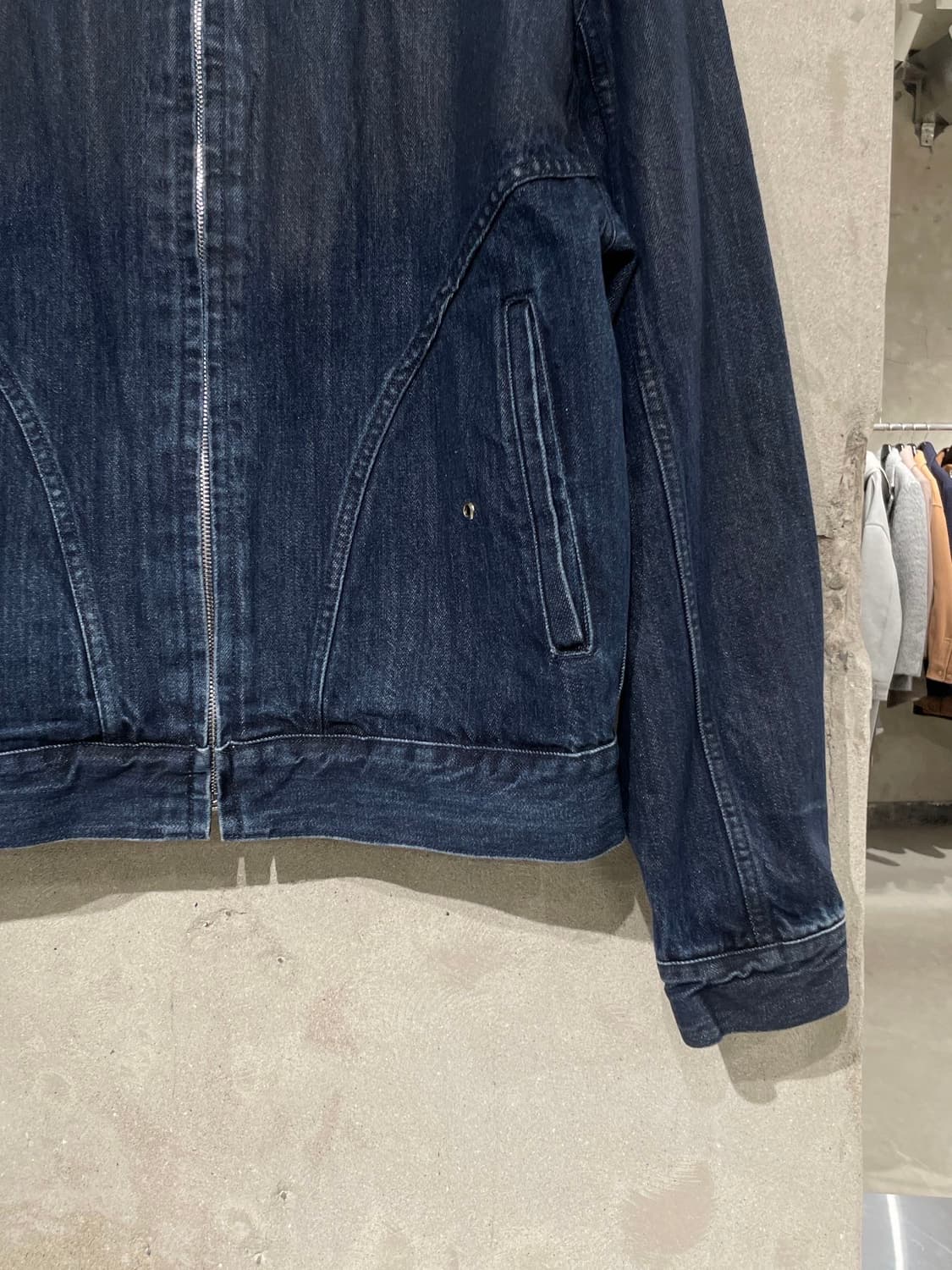 51퍼센트 진청 코팅 그라데이션 데님 자켓 상품이미지5