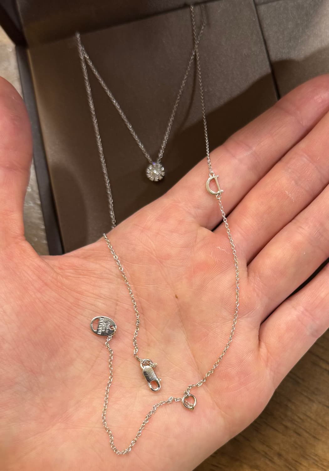 다미아니 마르게리타 6mm 원써클 네크리스 화이트골드 목걸이 디올 프라다 상품이미지8