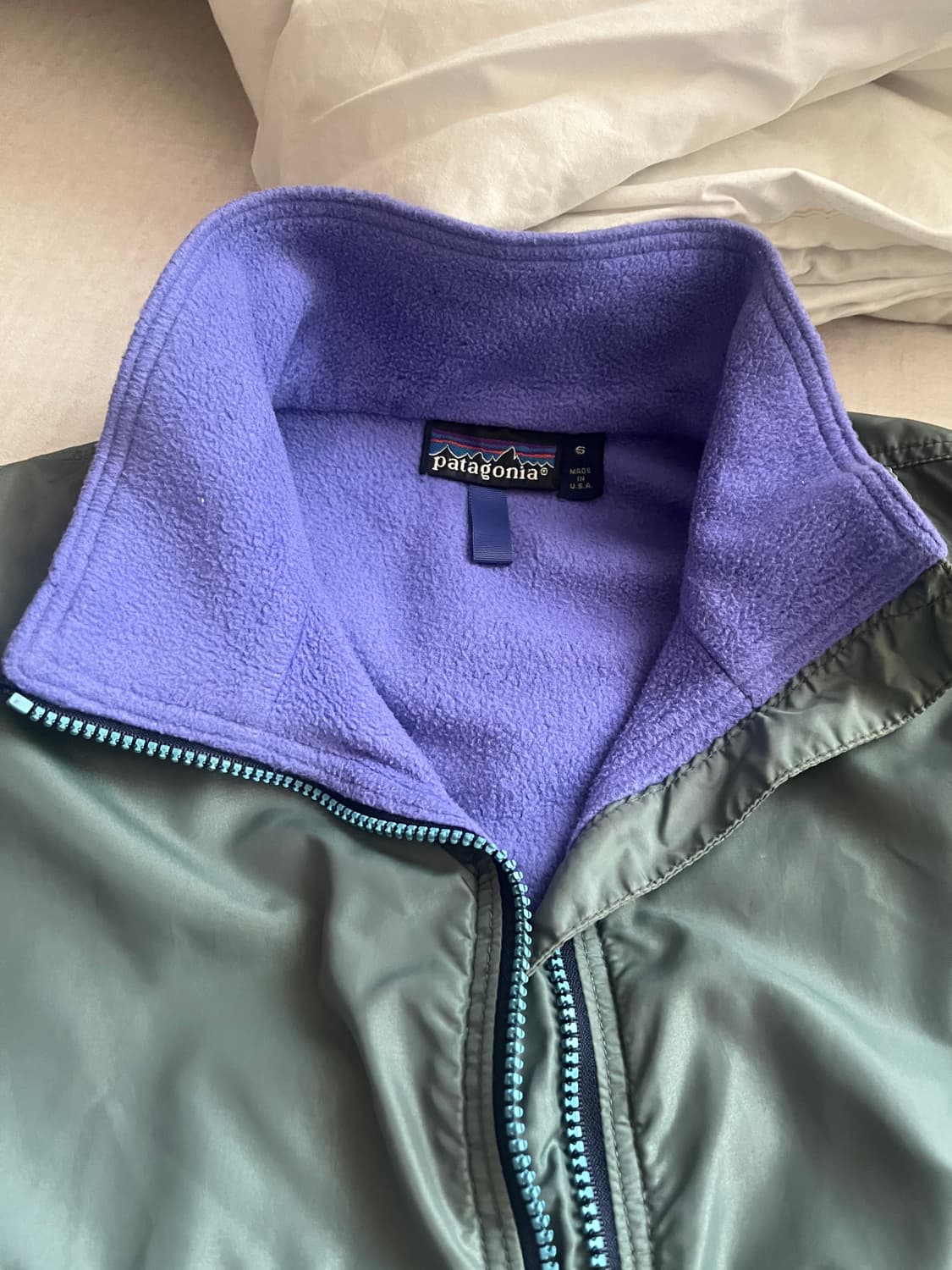 파타고니아 쉘드 신칠라 봄버 자켓 USA 남녀공용 집업 블루종 플리스 상품이미지4