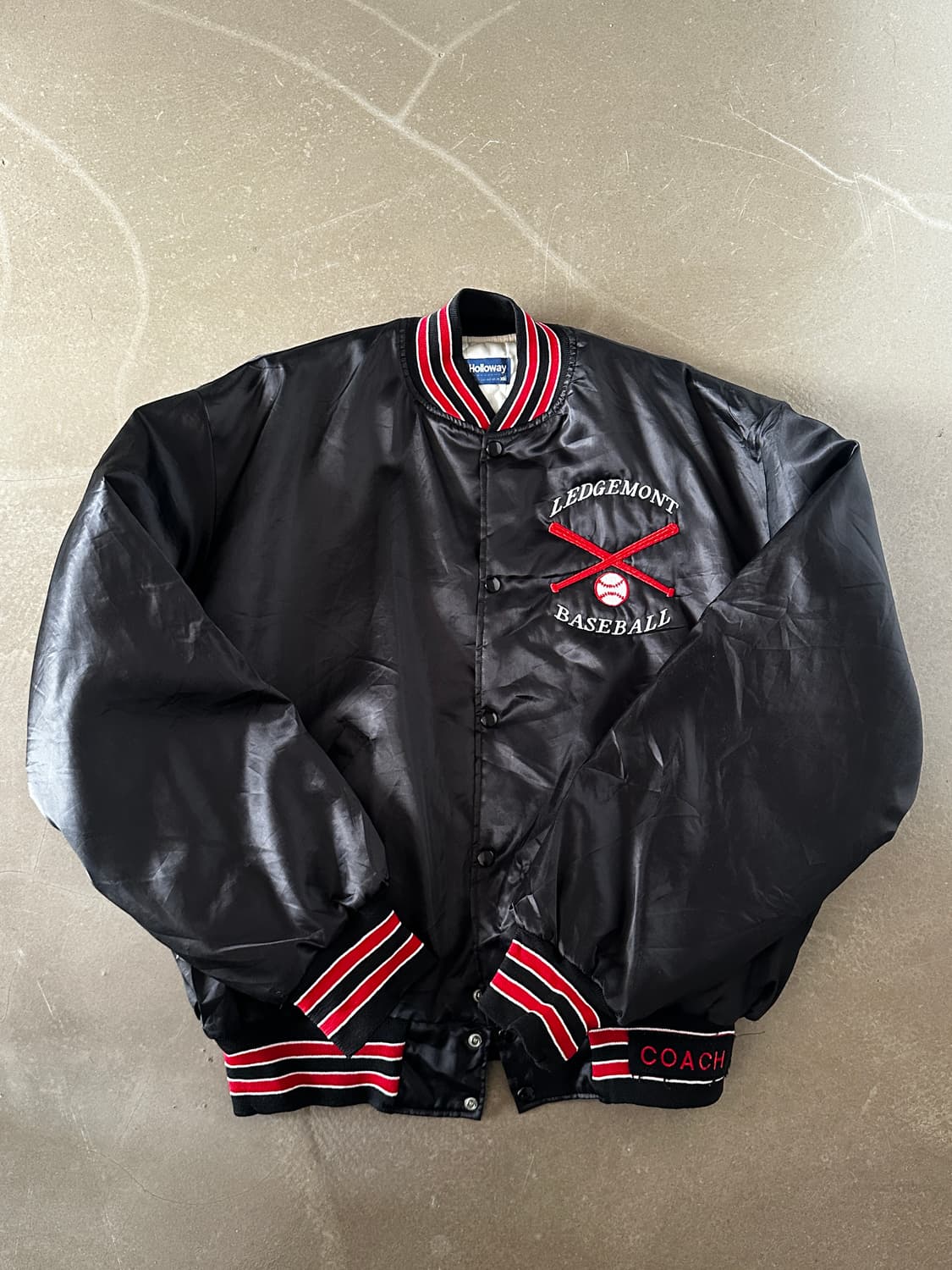 Holloway LEDGEMONT BASEBALL 사틴 바시티 자켓 상품이미지1