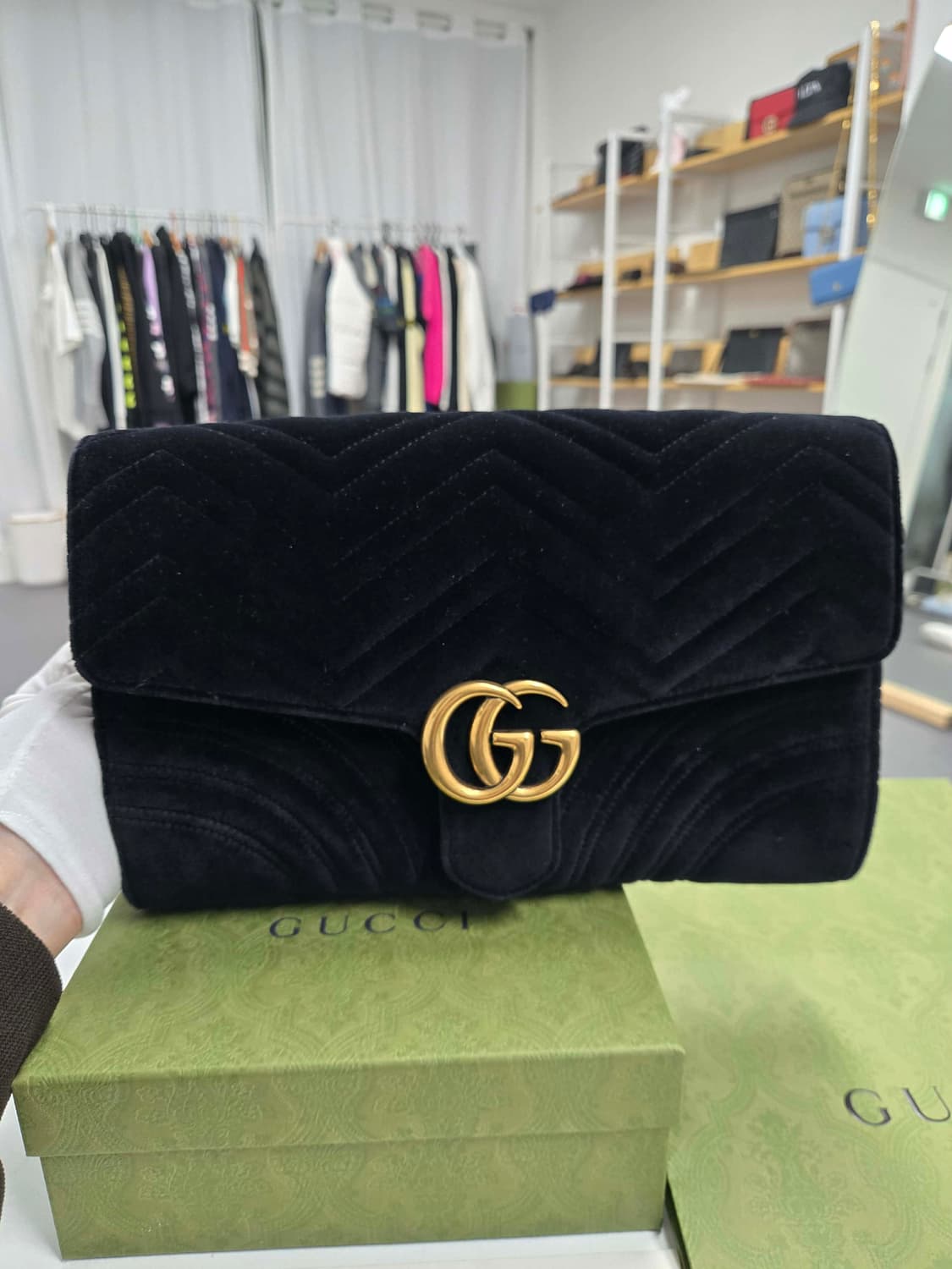 [40%할인] 구찌 마몬트 플랩 클러치백 상품이미지1