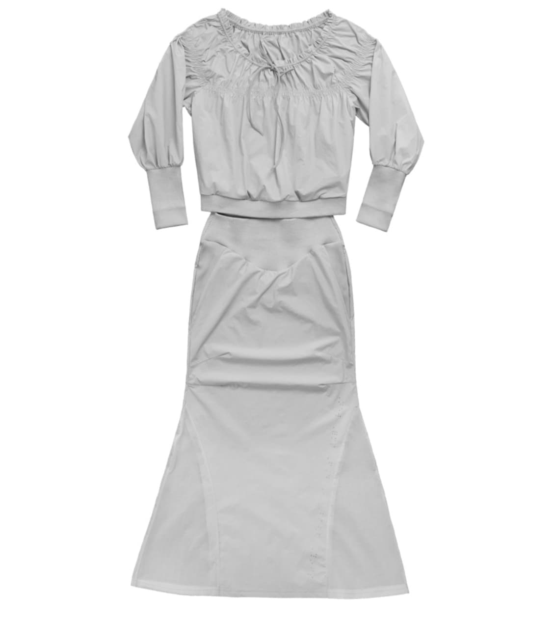 오호스 머메이드 드레스 Open Waist Mermaid Dress그레이 상품이미지2