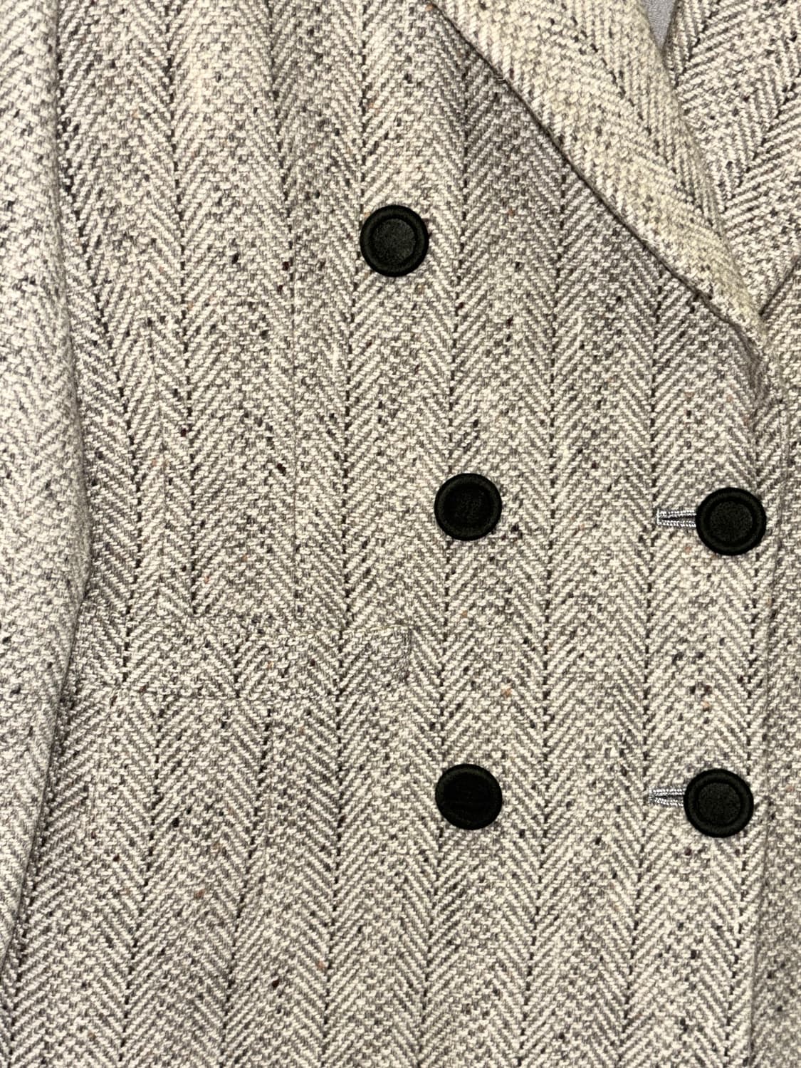 LADIS CAVALIER 재팬 울 헤링본 더블 자켓 / Grey 상품이미지3