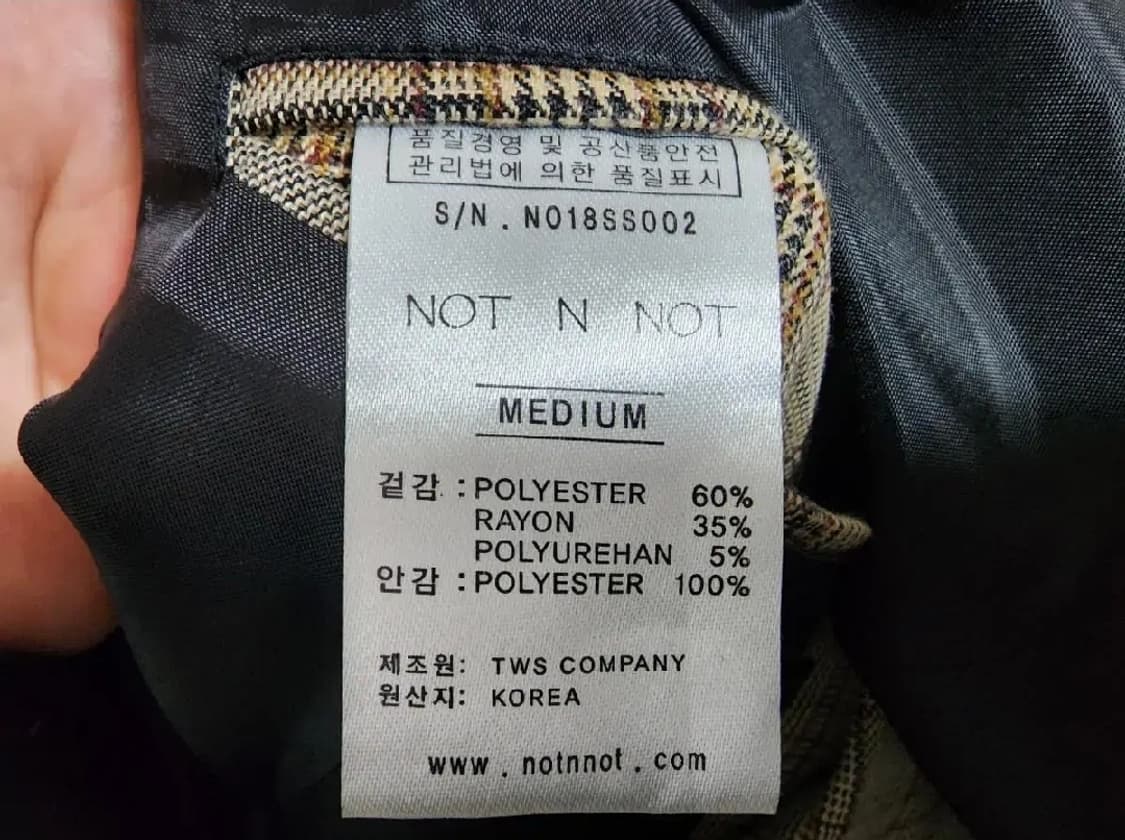 (M)남성 낫앤낫 더블 체크 자켓 상품이미지4