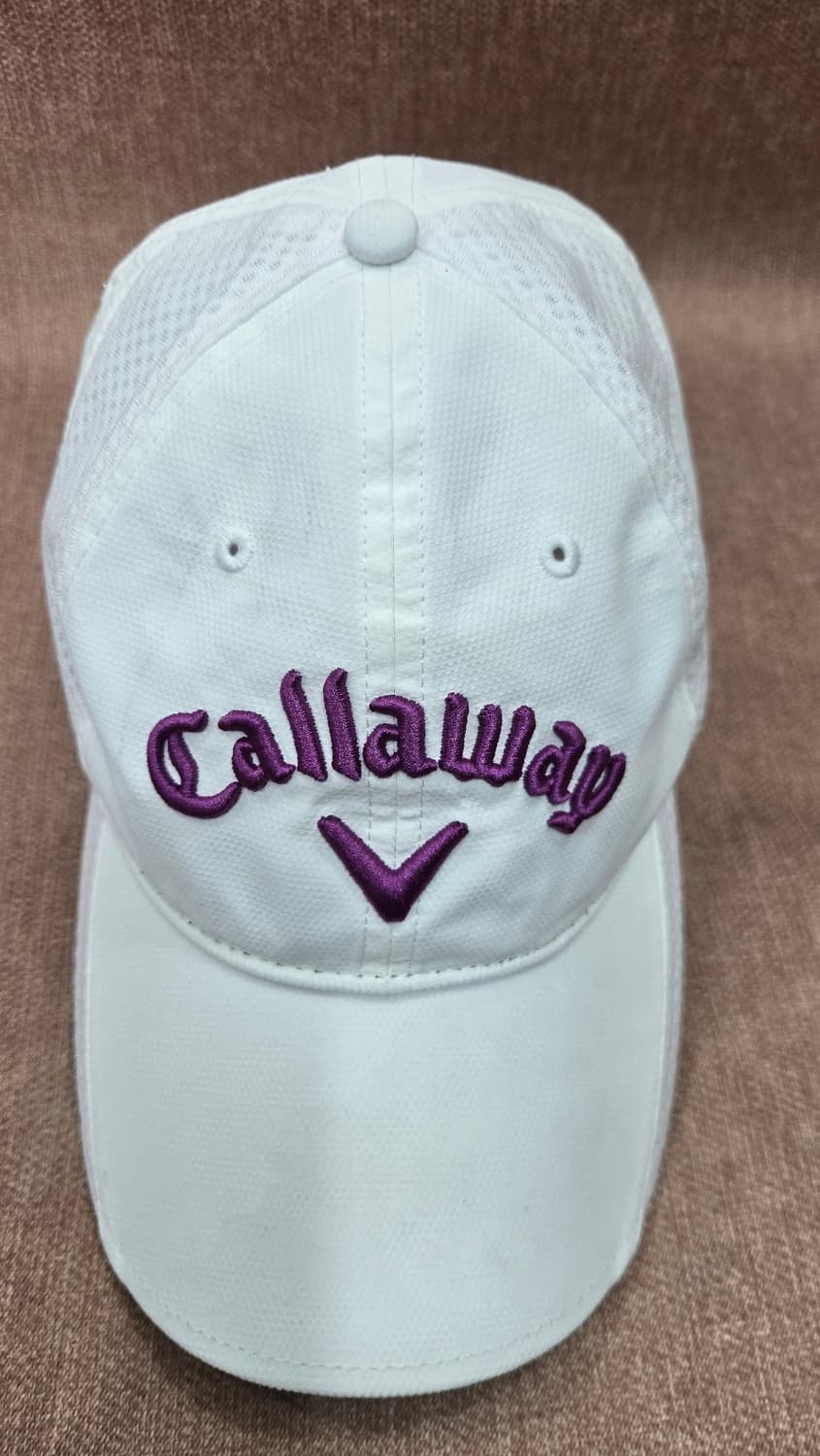 [정품] 캘러웨이 여성 골프 메쉬 볼캡 (화이트/퍼플) 상품이미지1