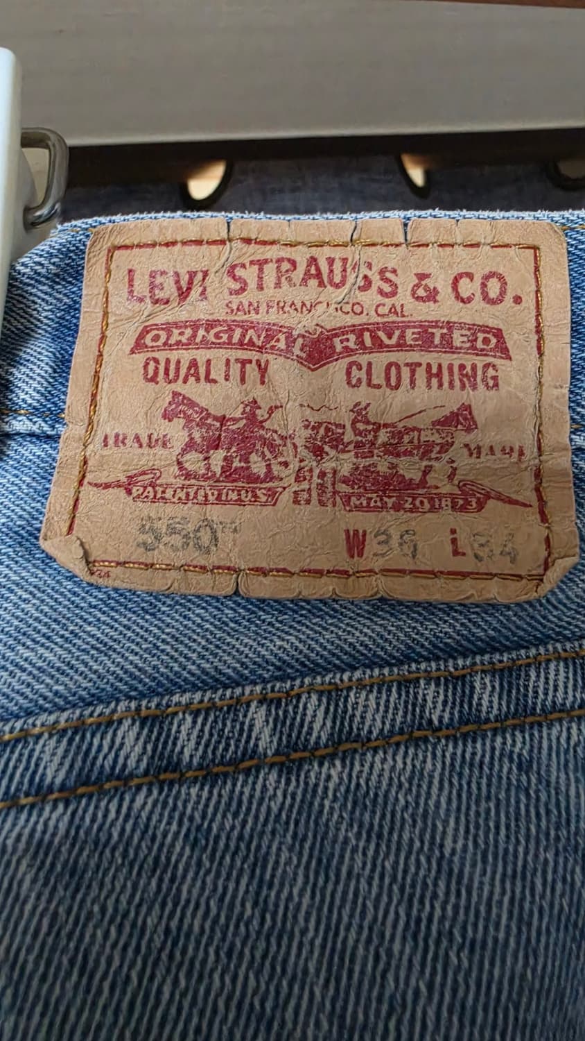 리바이스 levi's 550 w36×l34 (연청) (mexico) 상품이미지3