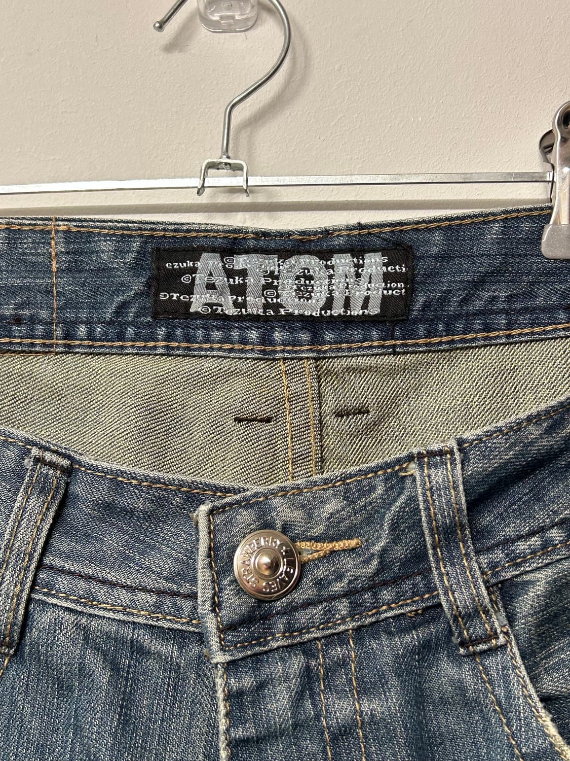 vintage 아톰 아스트로보이 올드스쿨 데님팬츠 m 상품이미지4