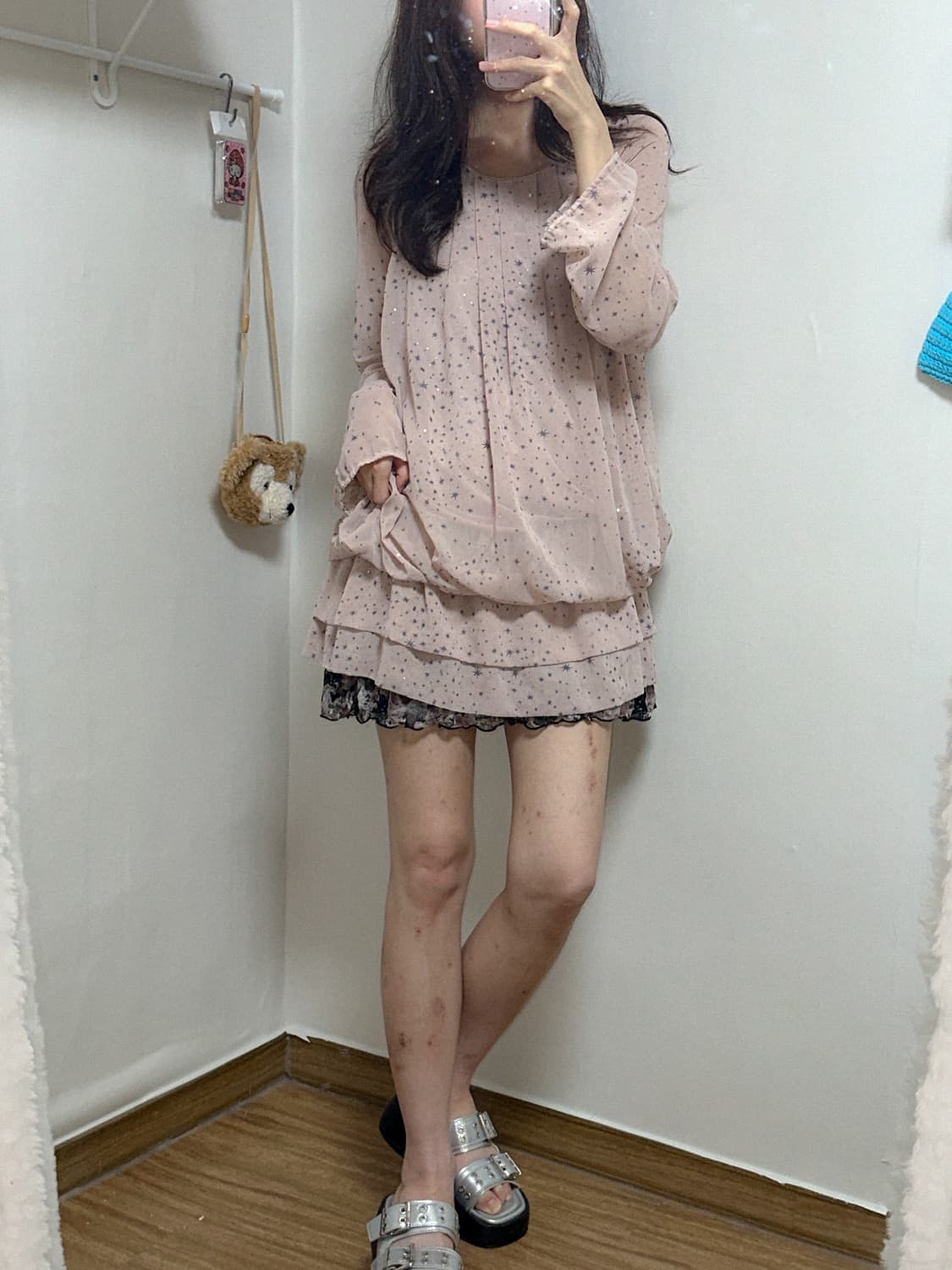 빈티지 별 레이스 캉캉 원피스 히메갸루 로걀 라떼 모리걸 핀터딸 고딕 상품이미지1