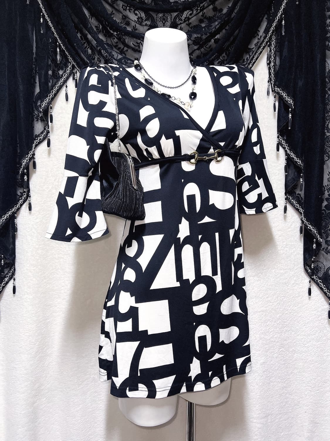 오네갸루 히메 로맨틱 로걀 금장버클 미니원피스 아게하 헤이세이 마즈깔 상품이미지2