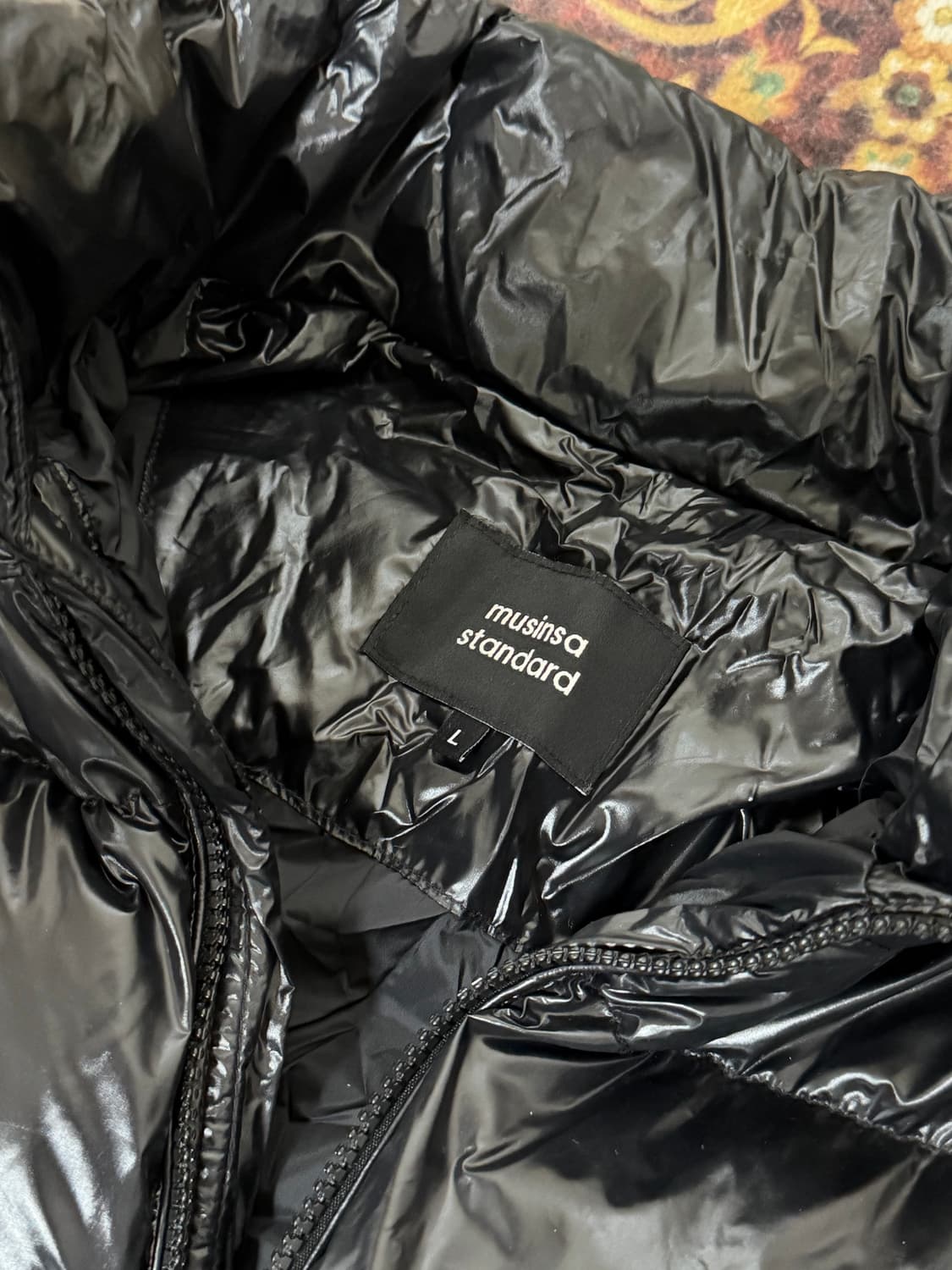 무신사 스탠다드 패딩 점퍼 글로시 블랙 상품이미지2