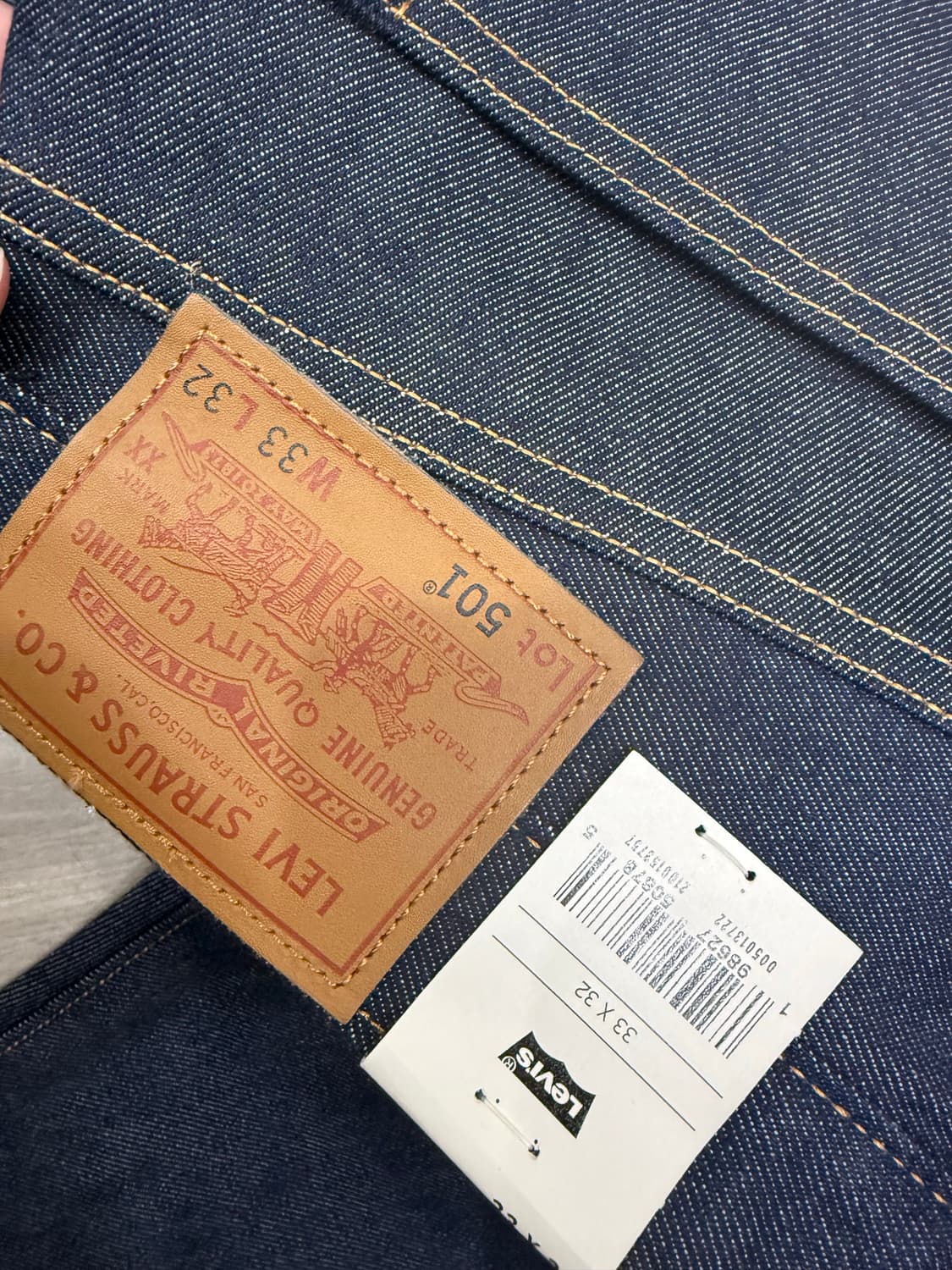 리바이스 프리미엄 셀비지 501 허드슨 33x32  상품이미지2