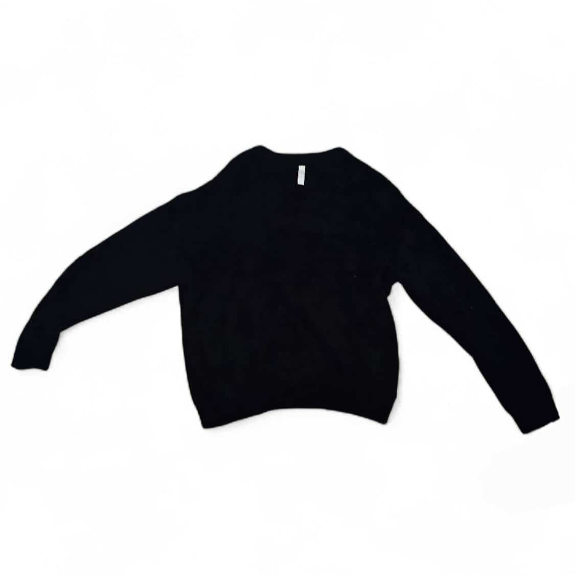 노매뉴얼 크롭 해어리 니트 블랙 L 상품이미지1