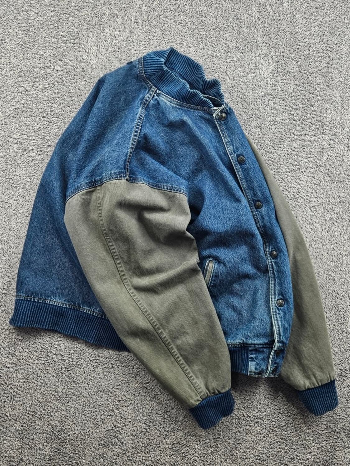 ID WEAR 코튼 데님 바시티 자켓 ( XL ) / 11581 상품이미지4