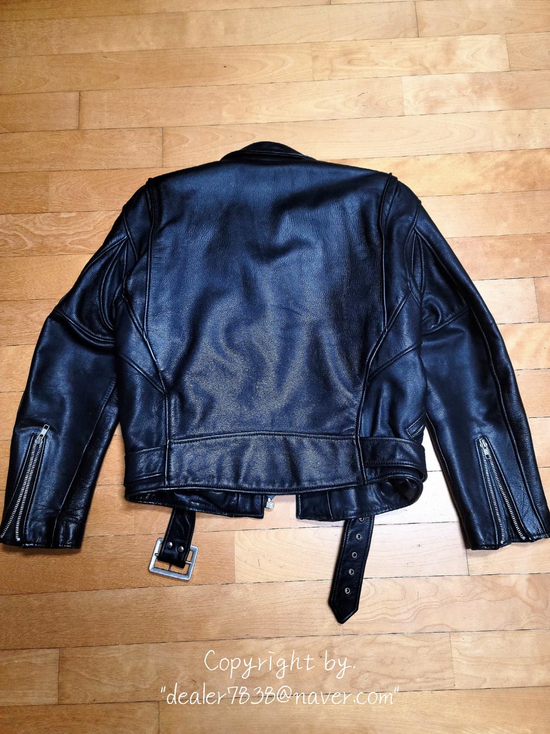 Branded Garments 크롭 라이더 가죽자켓 / M <택포> 상품이미지6