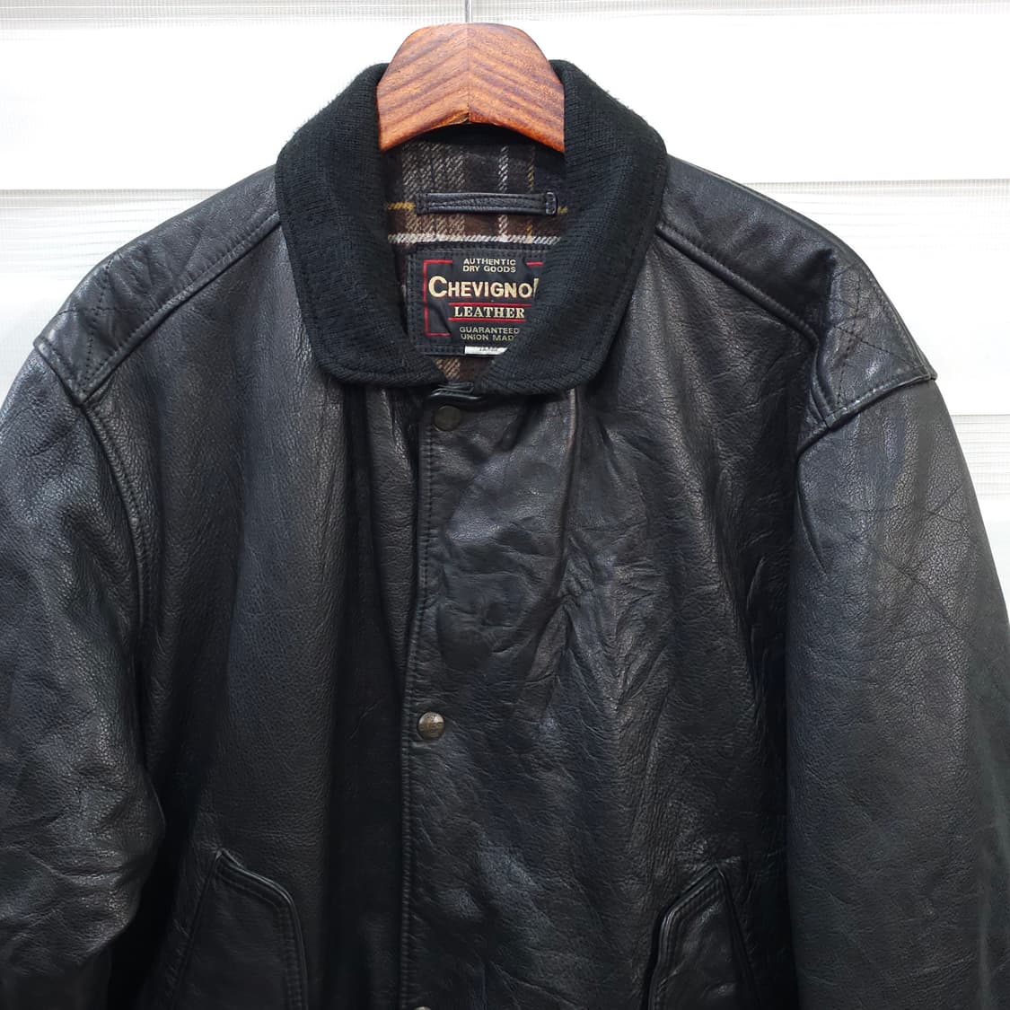 빈티지 쉐비뇽 가죽 봄버 자켓- L 상품이미지2
