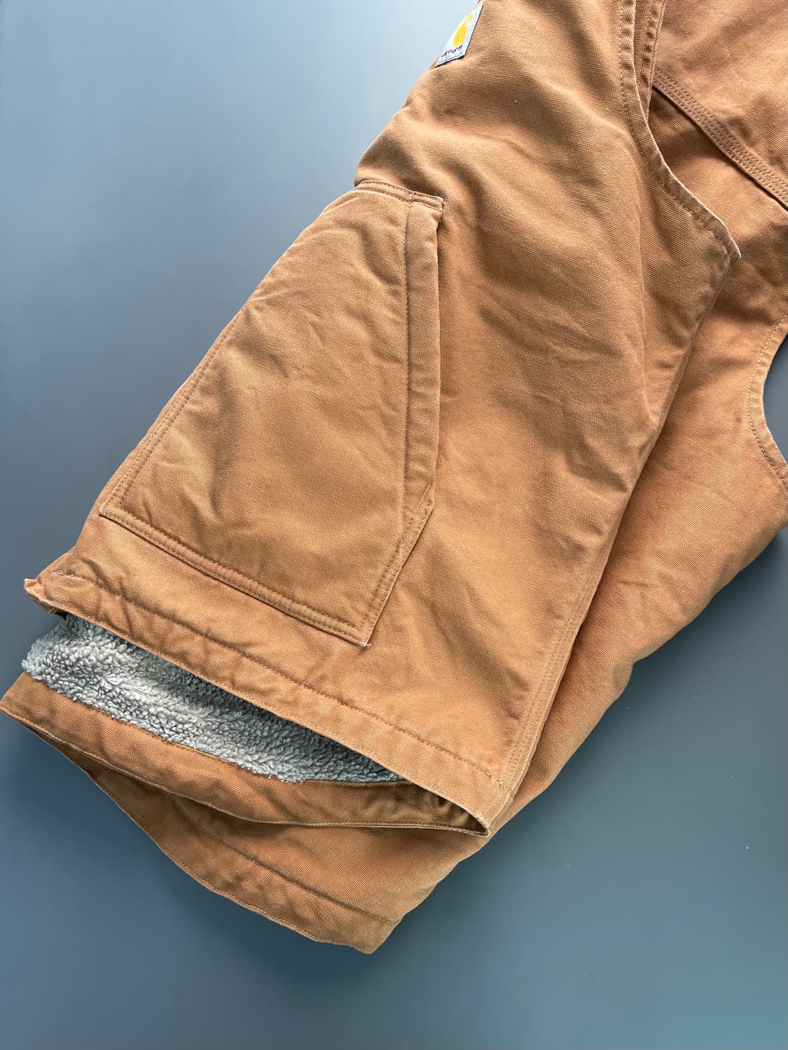 [L] 칼하트 덕 캔버스 쉐르파 베스트 조끼 상품이미지5