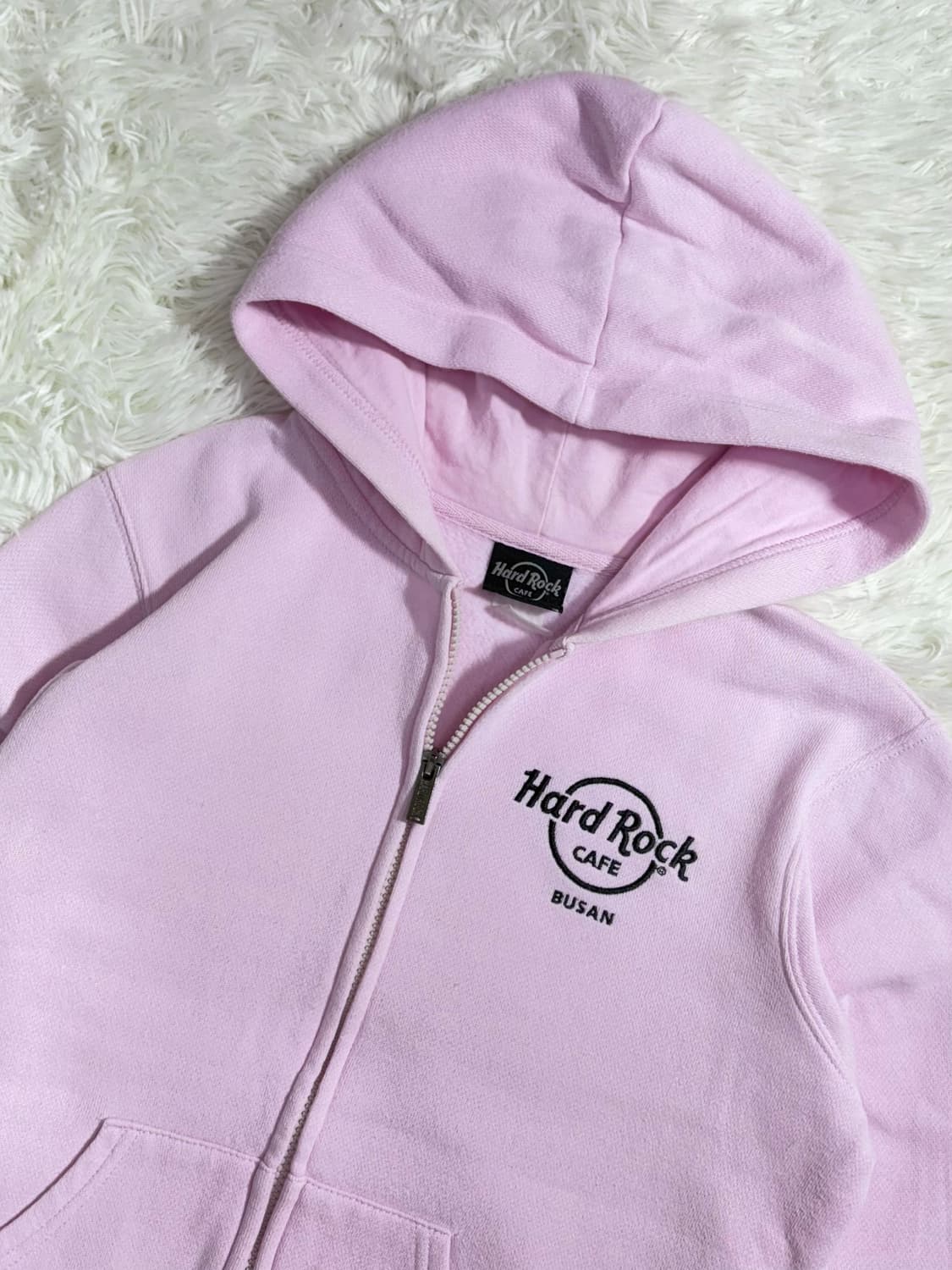 하드락카페 부산 뮤트핑크 후드집업  상품이미지4