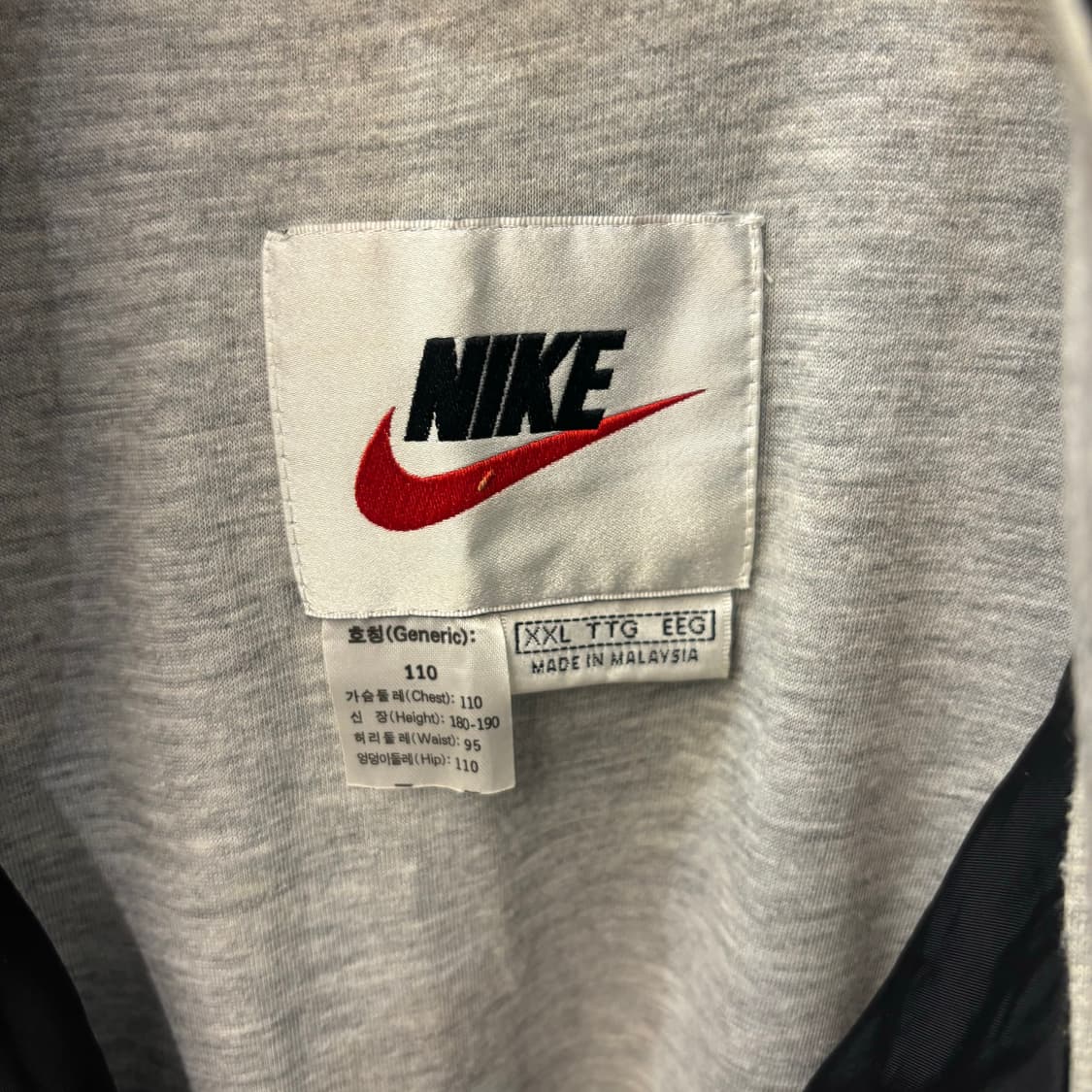 90s 나이키 올드스쿨 블랙 바람막이 2XL 상품이미지7