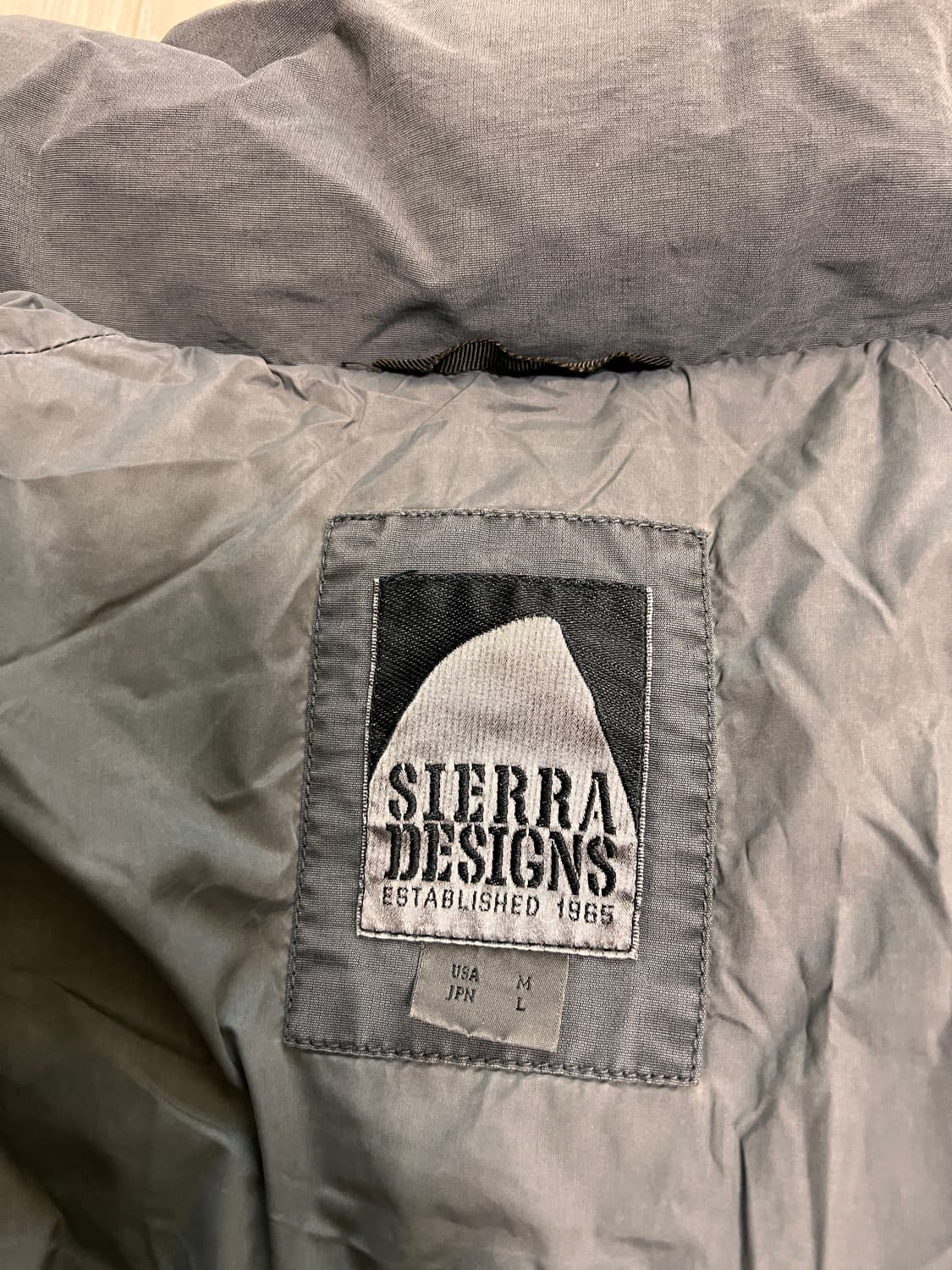 시에라디자인 x 저널스탠다드 가먼트다잉 다운 패딩 M 상품이미지5