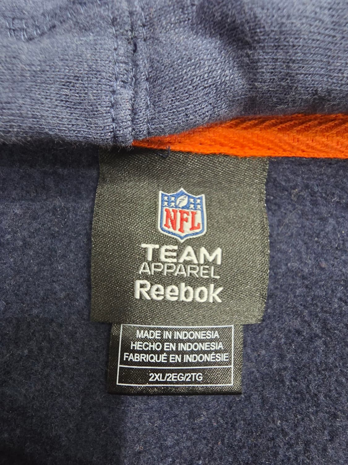 [프립]2XL/리복 x NFL 덴버 브롱코스 올드스쿨 오버핏 후드 집업 상품이미지6