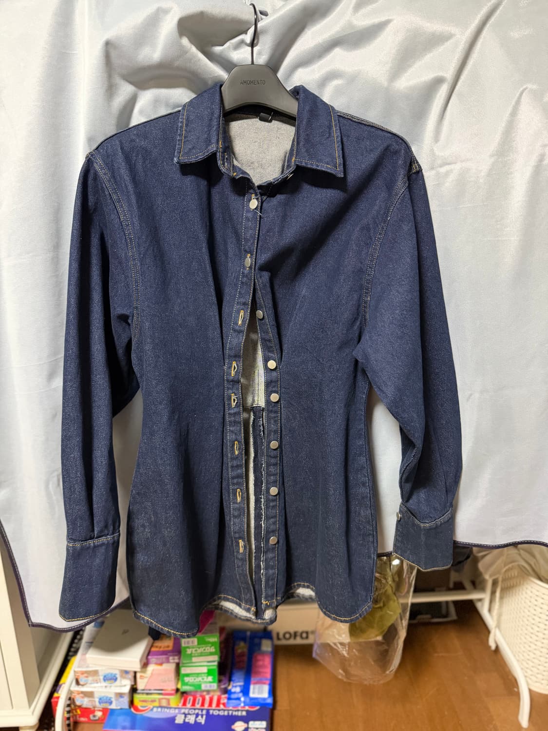 자라 데님 미니 원피스 상품이미지1