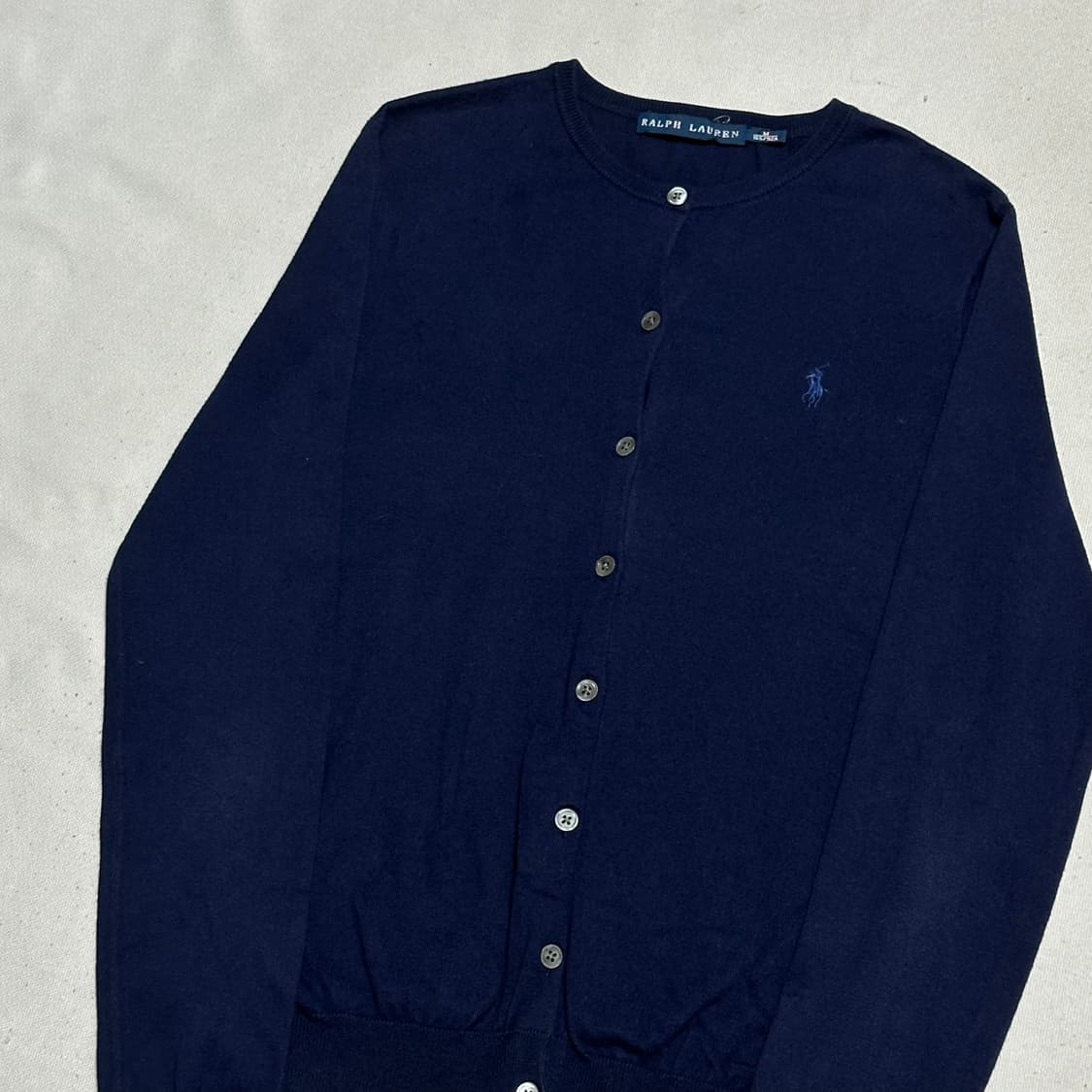 M 폴로랄프로렌 여성용 네이비 가디건  상품이미지1