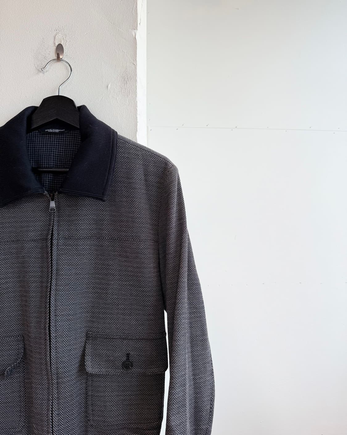 돌체앤가바나 블랙 자가드 G-1 블루종 자켓 상품이미지5