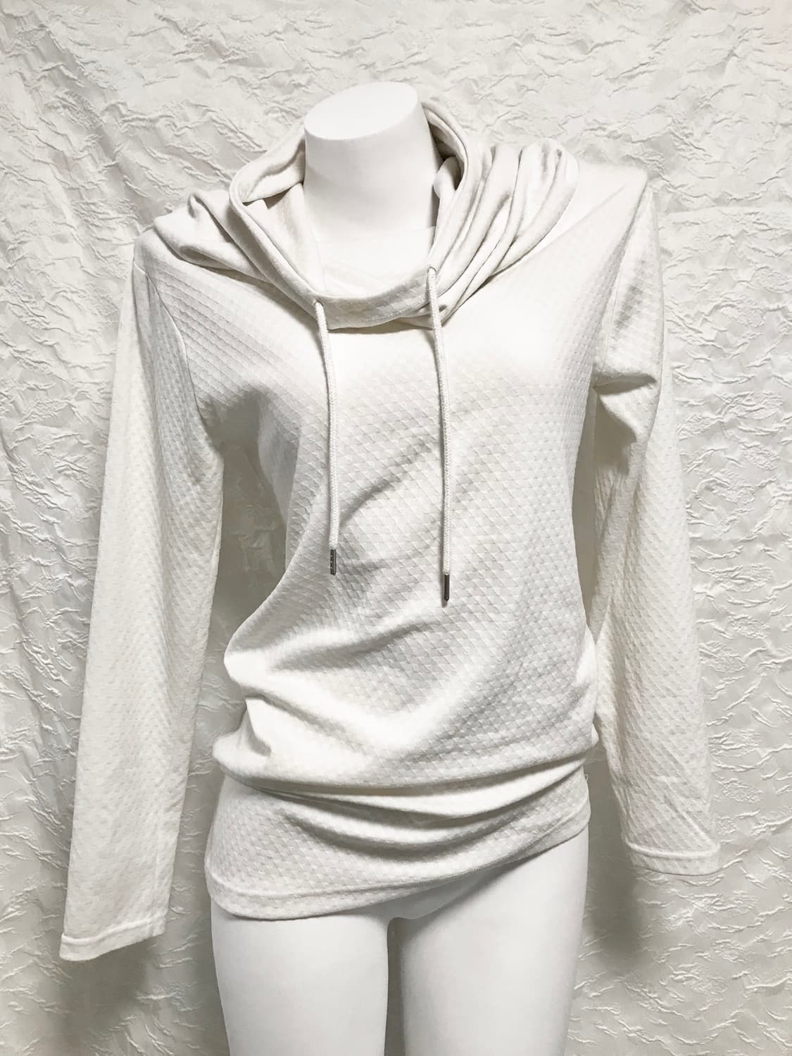 빈티지 semantic design 드레이프 하이넥 롱슬리브 탑 상품이미지1