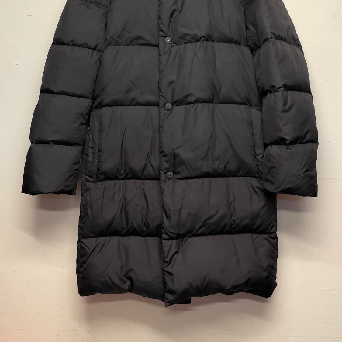 알레그리 구스다운 블랙 롱 패딩   상품이미지4